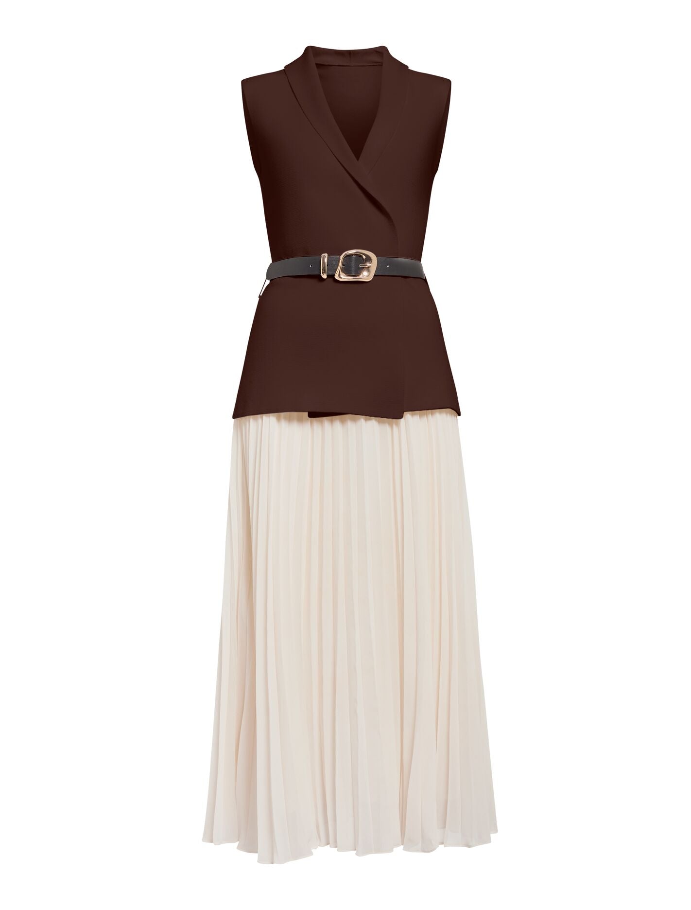 Bianca Woven Mix Knit Dress Forever New