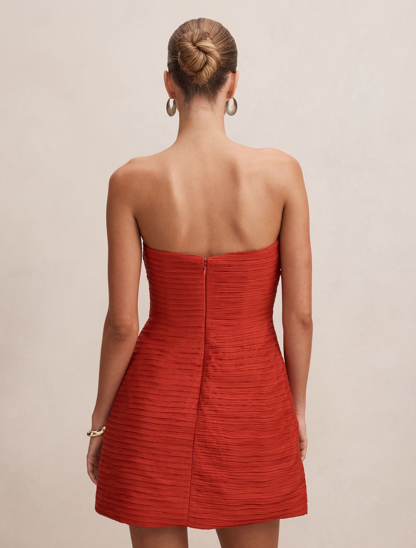 Sasha Strapless Ruched Mini Dress Forever New