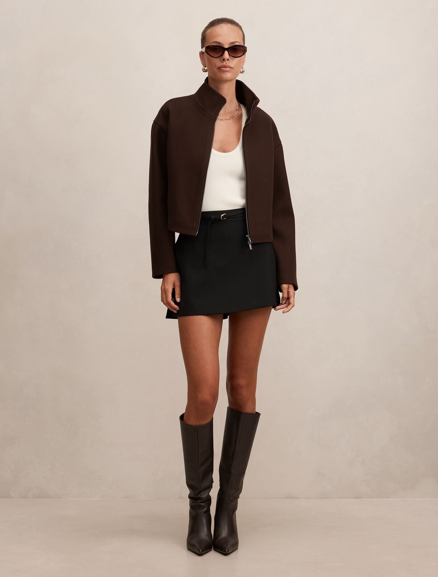 Fiona Funnel Neck Jacket Forever New