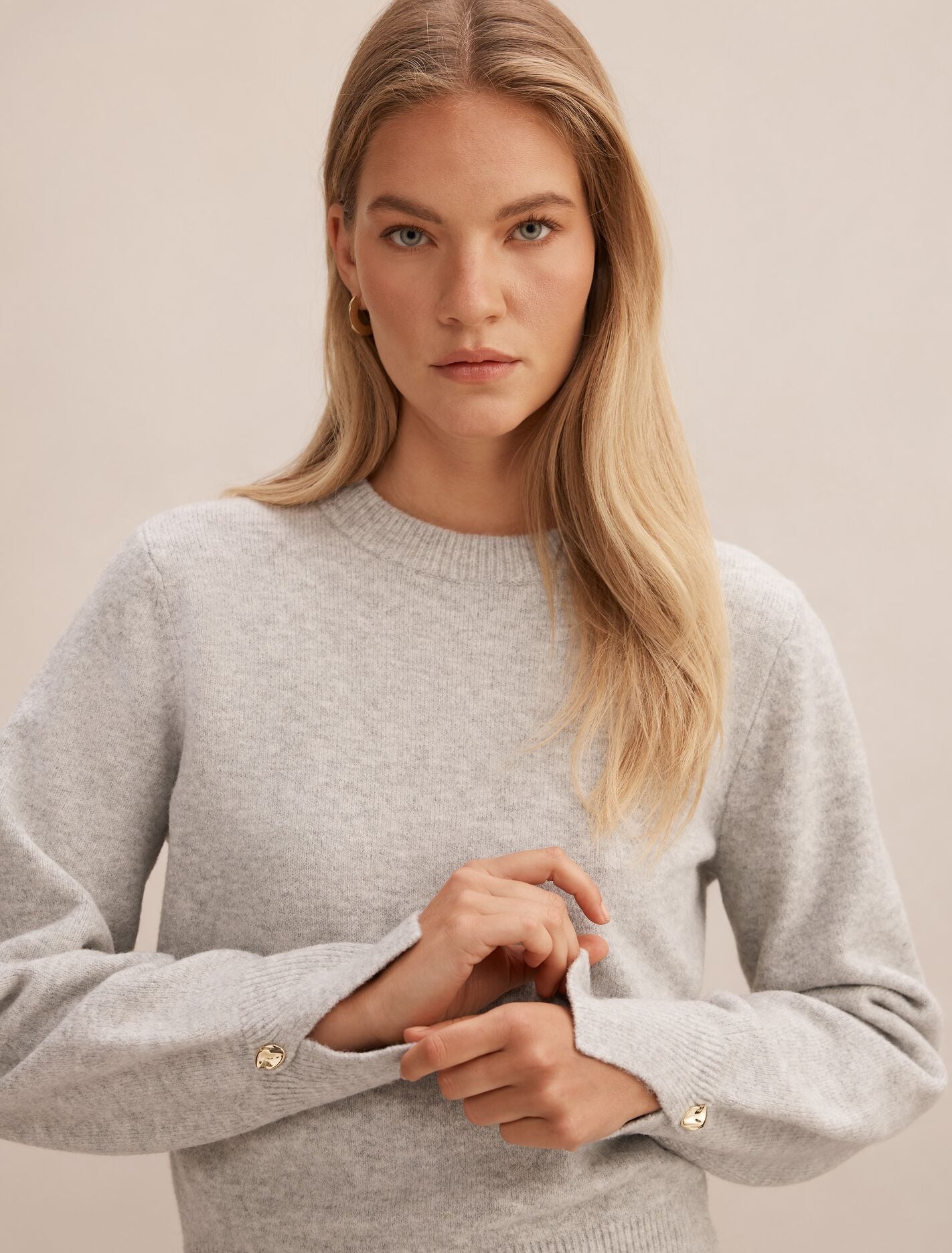 Ellie Cuff Detail Sweater Forever New