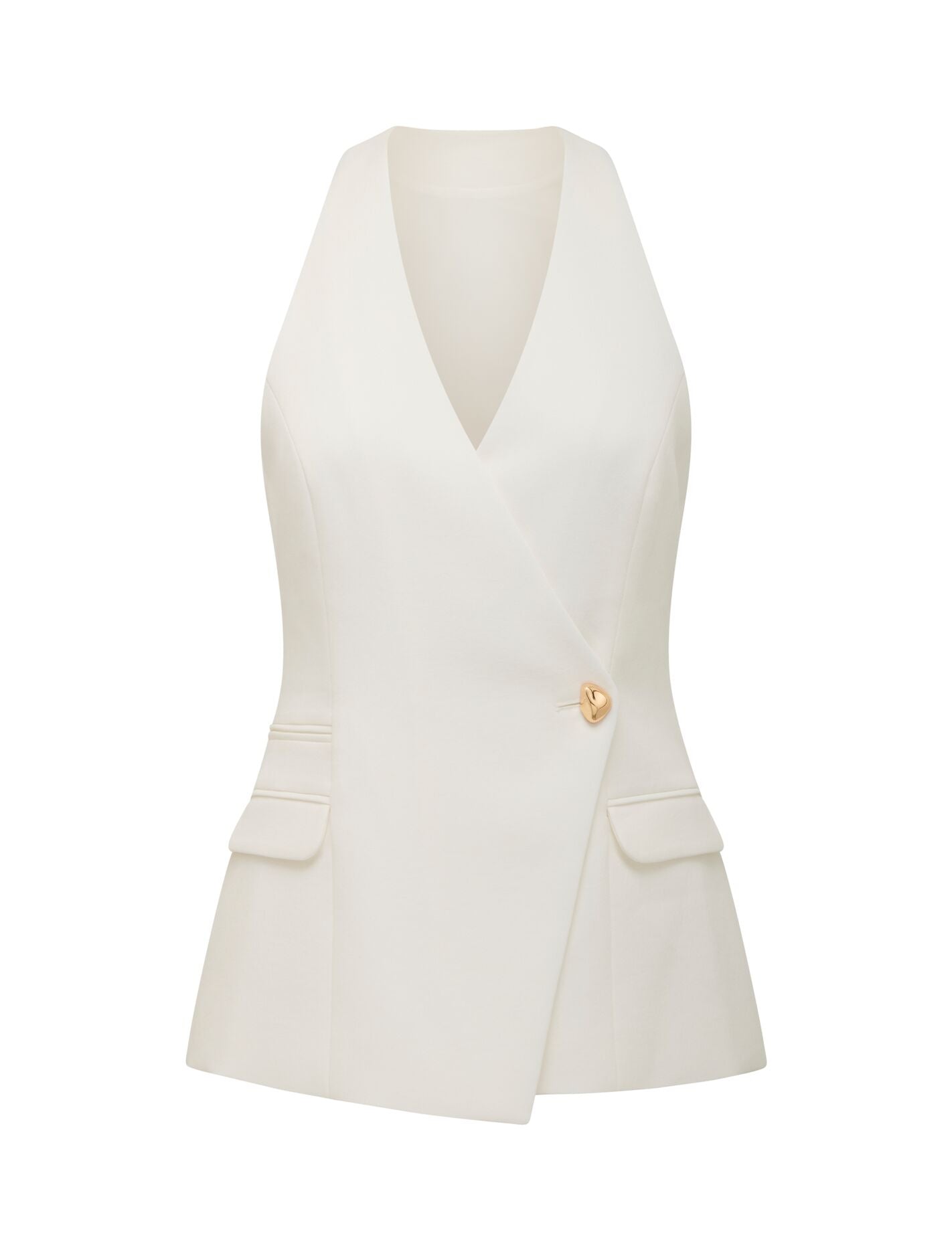Carly Button Waistcoat Forever New