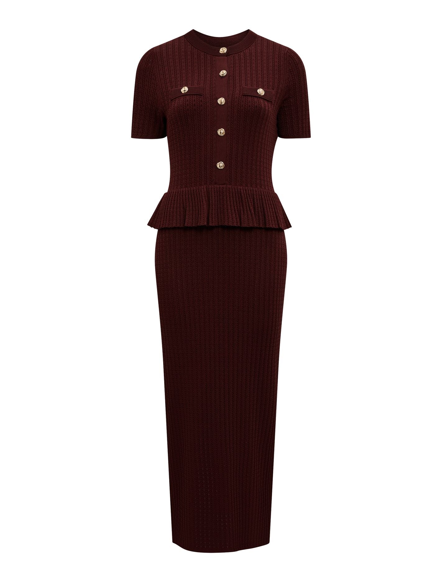 Tahlina Stitch Interest Midi Dress Forever New