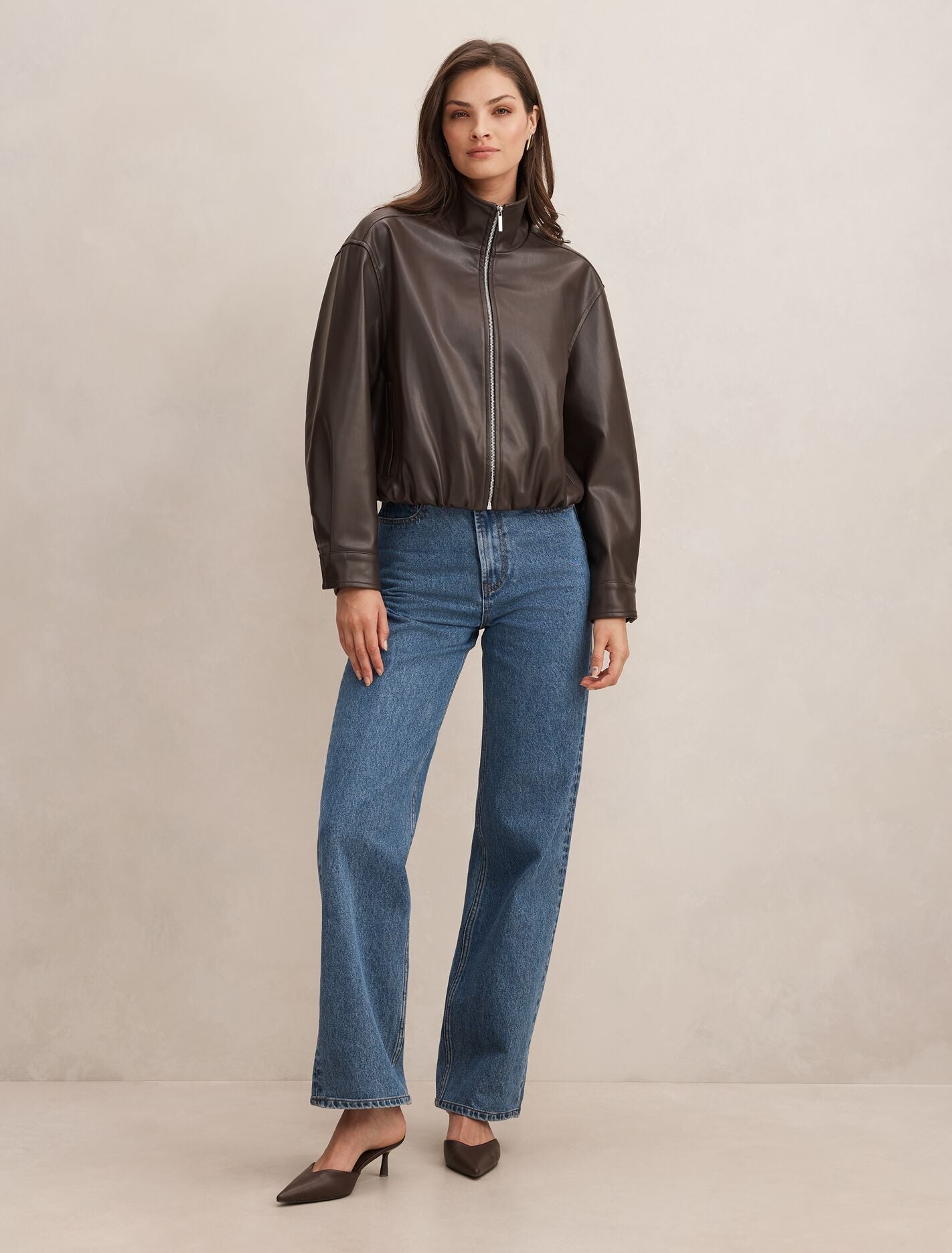Julia Pu Funnel Neck Jacket Forever New