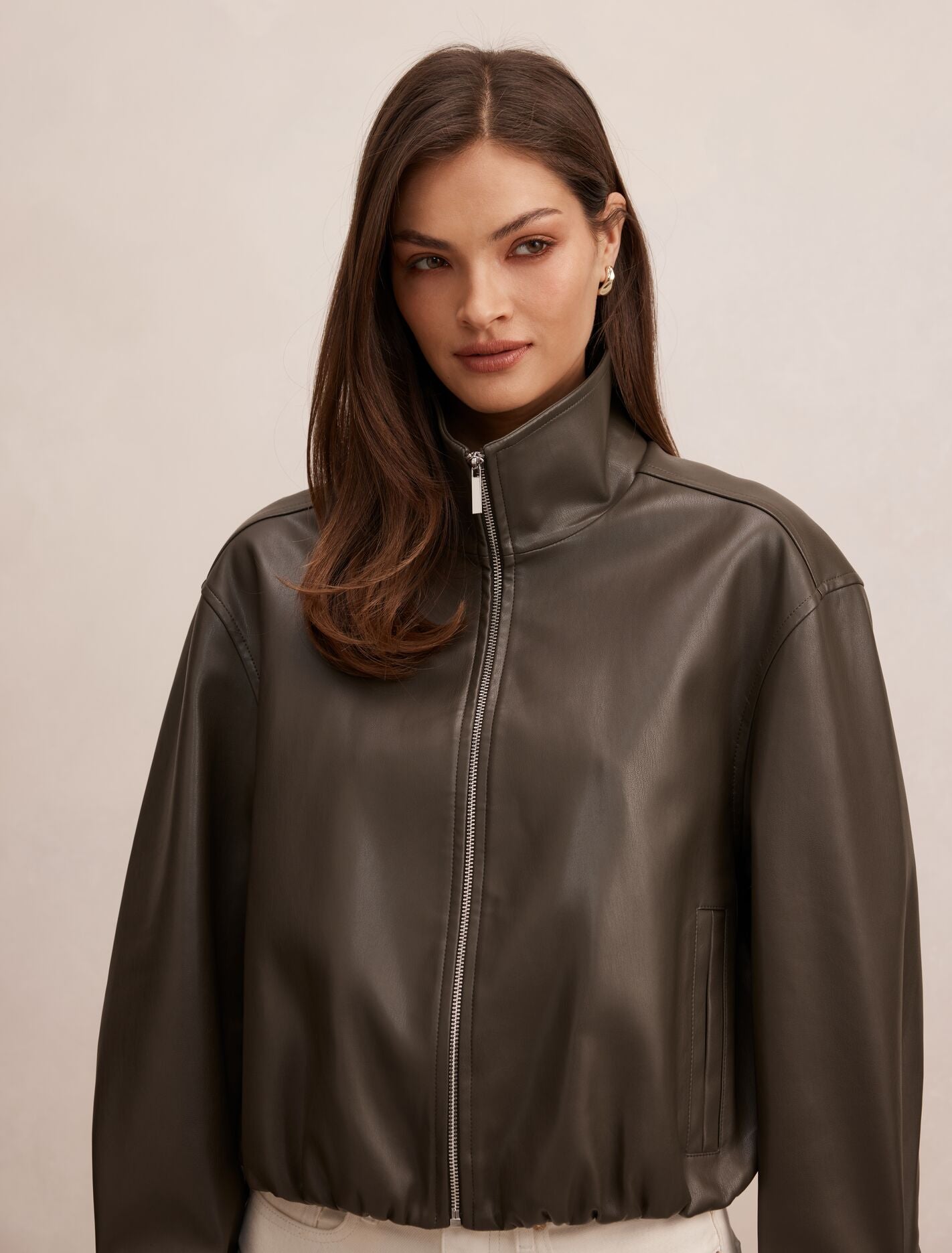 Julia Pu Funnel Neck Jacket