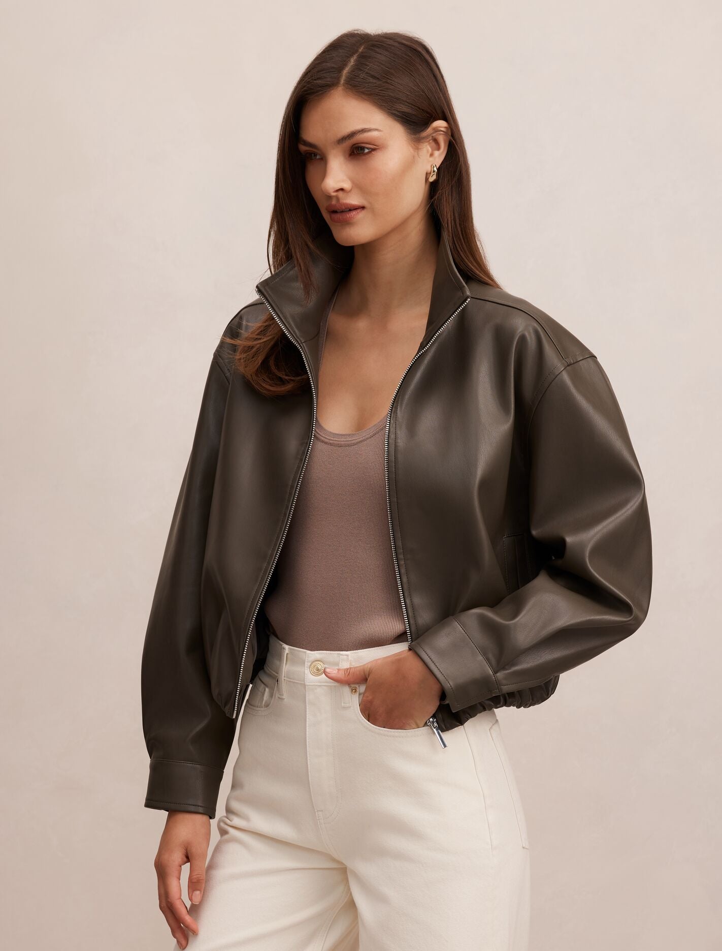 Julia Pu Funnel Neck Jacket