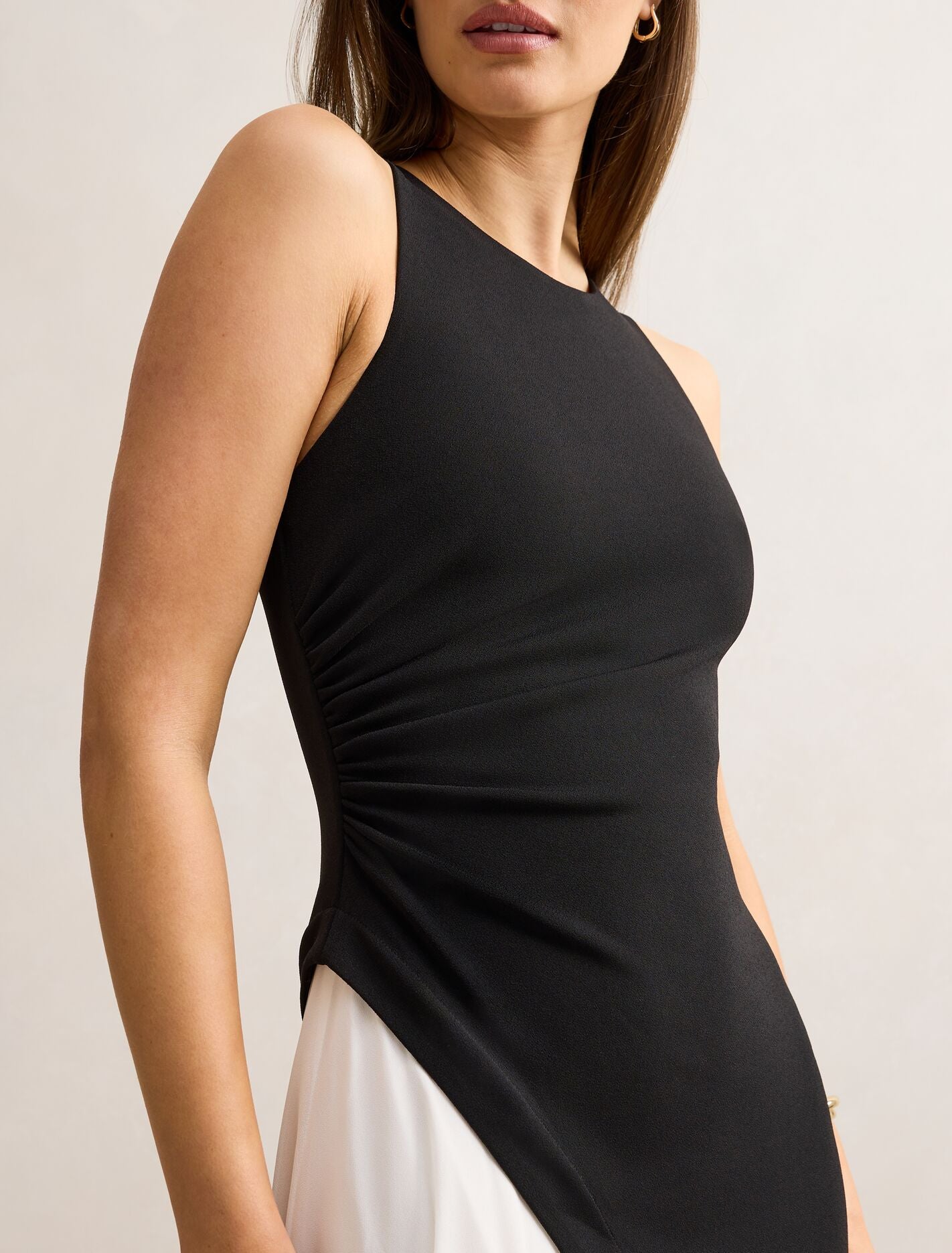 Candace Halter Contrast Maxi Dress Forever New