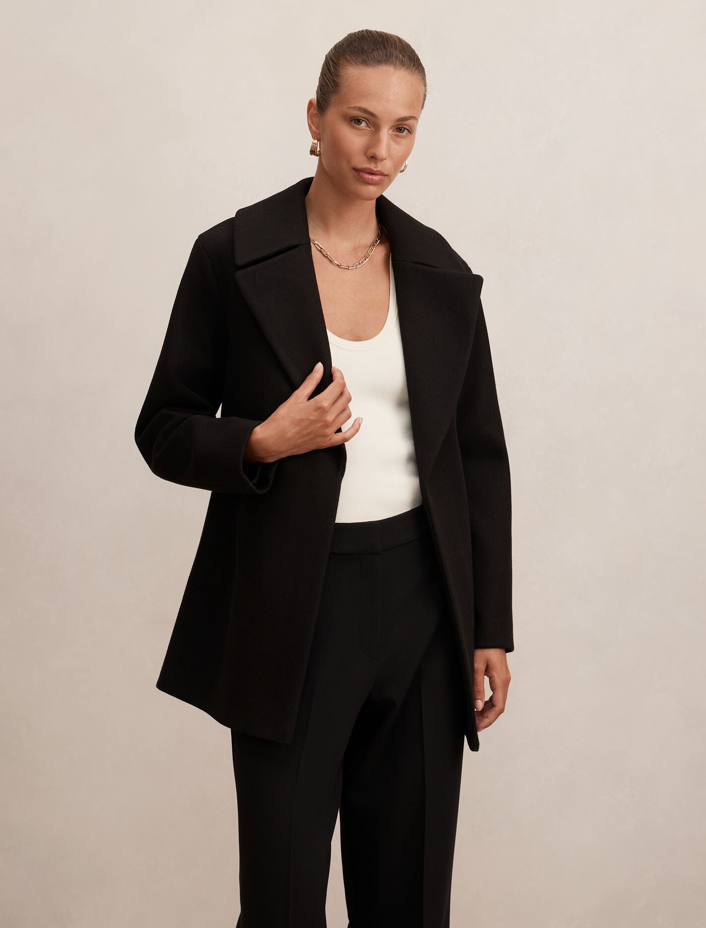 Sabrina Short Wrap Coat Forever New