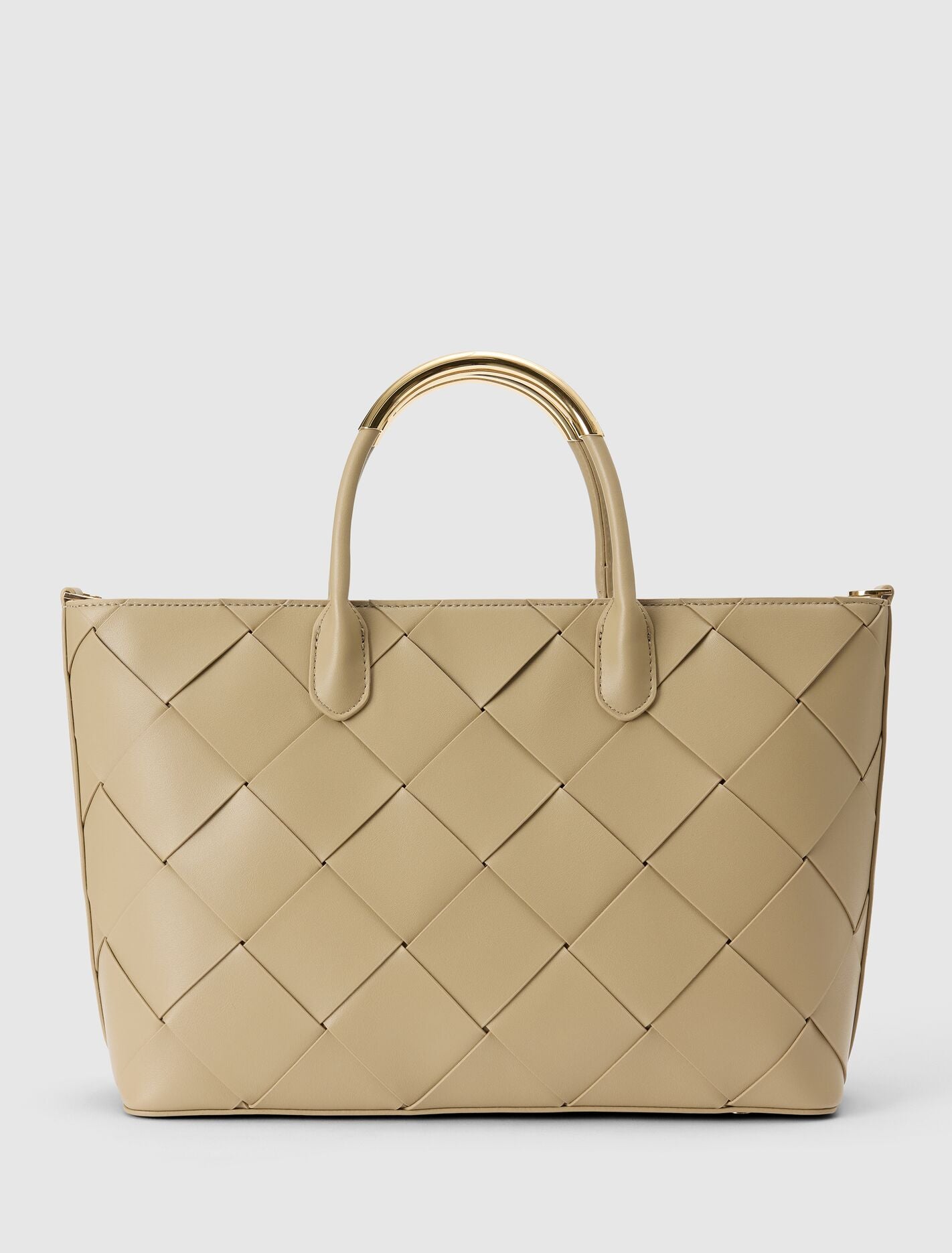 Amaya Weave Metal Handle Bag Forever New