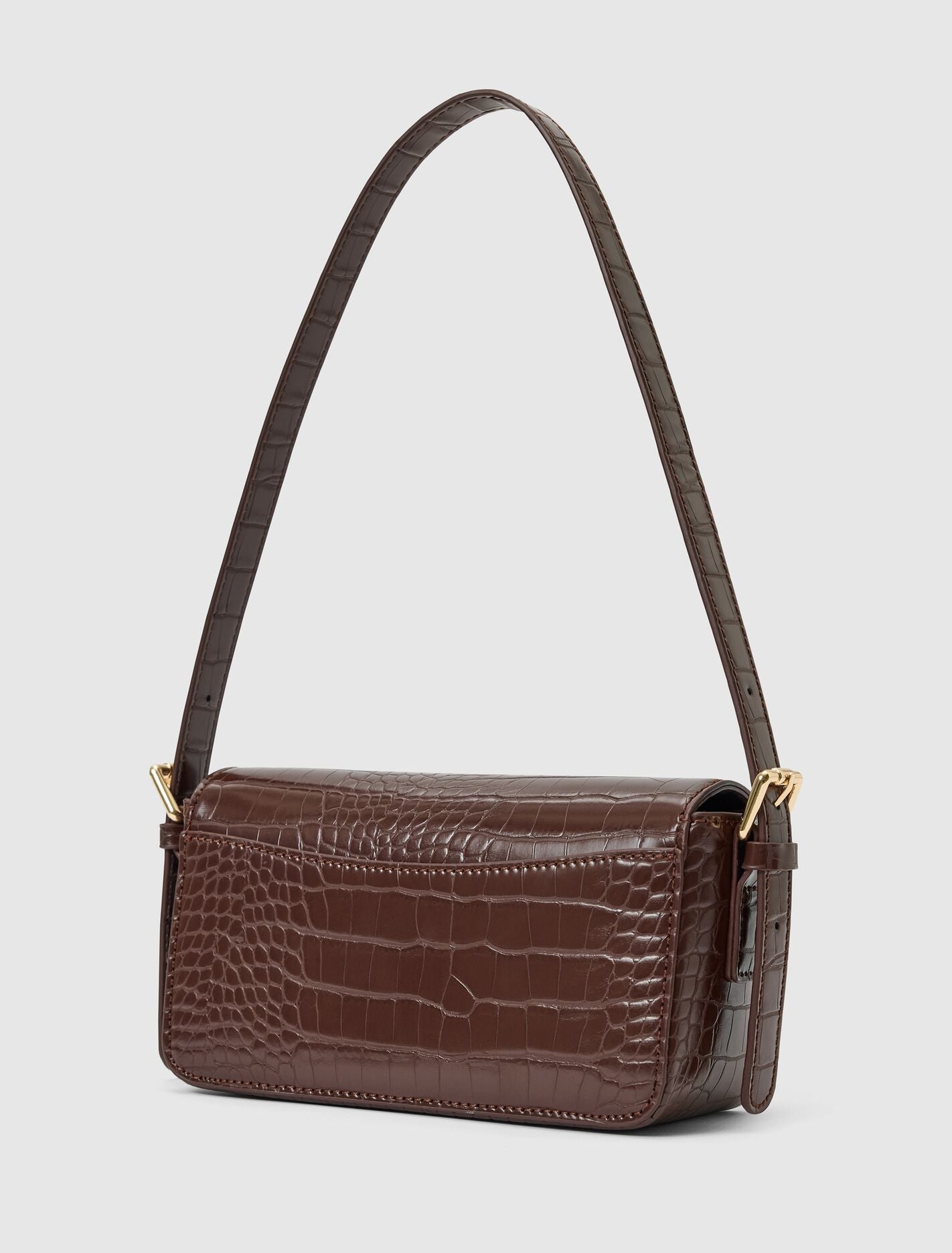 Mckenna Metal Clasp Shoulder Bag Forever New