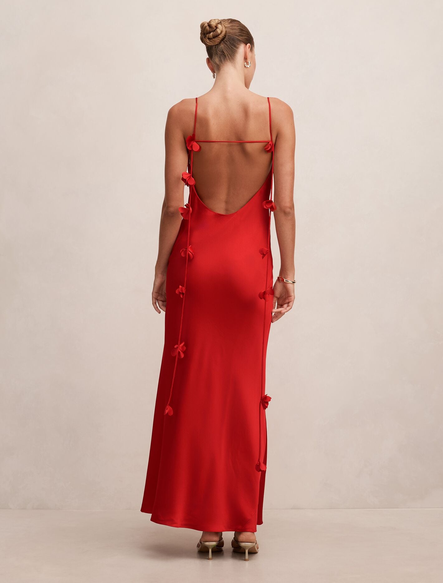 Amery 3D Floral Satin Maxi Dress Forever New