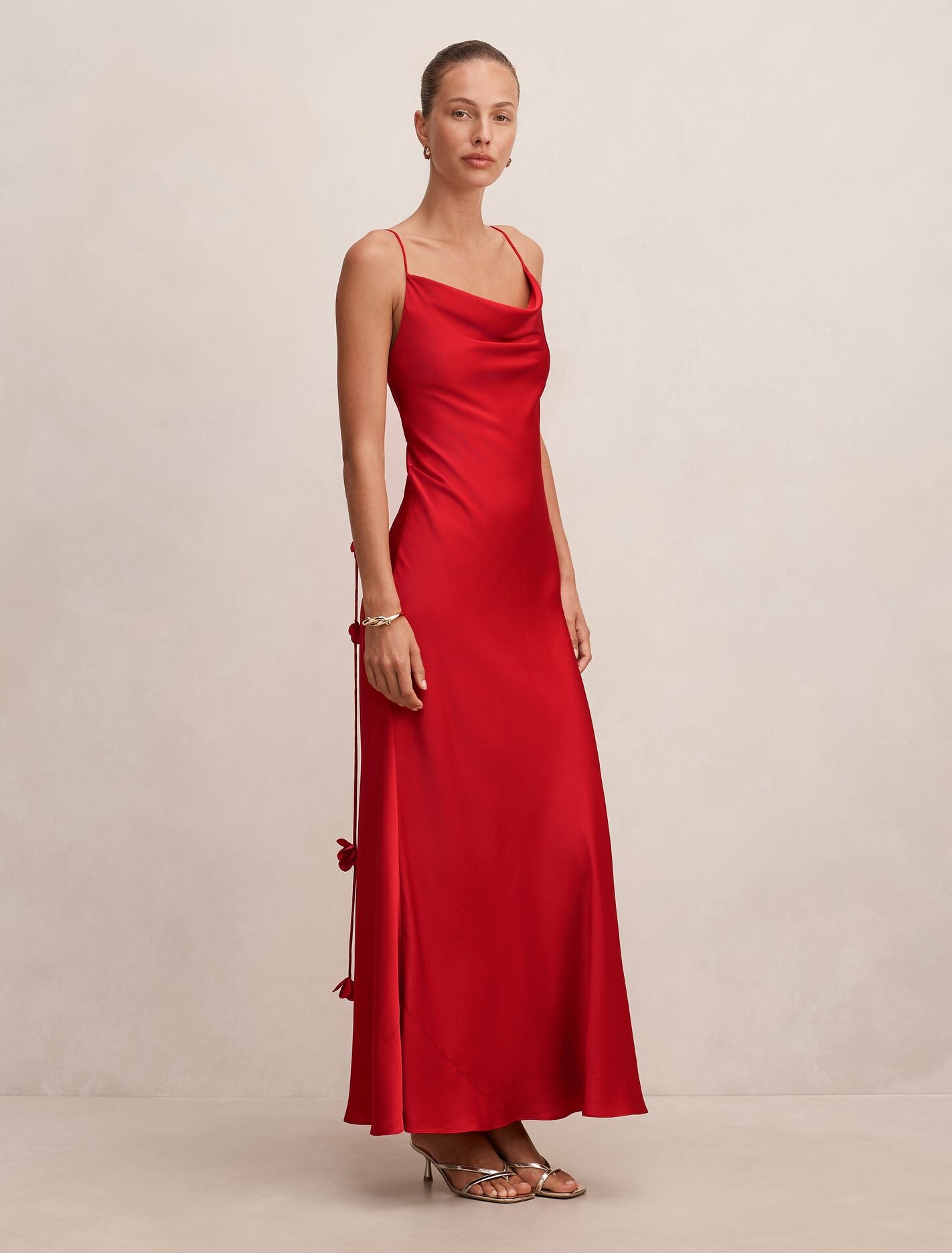 Amery 3D Floral Satin Maxi Dress Forever New