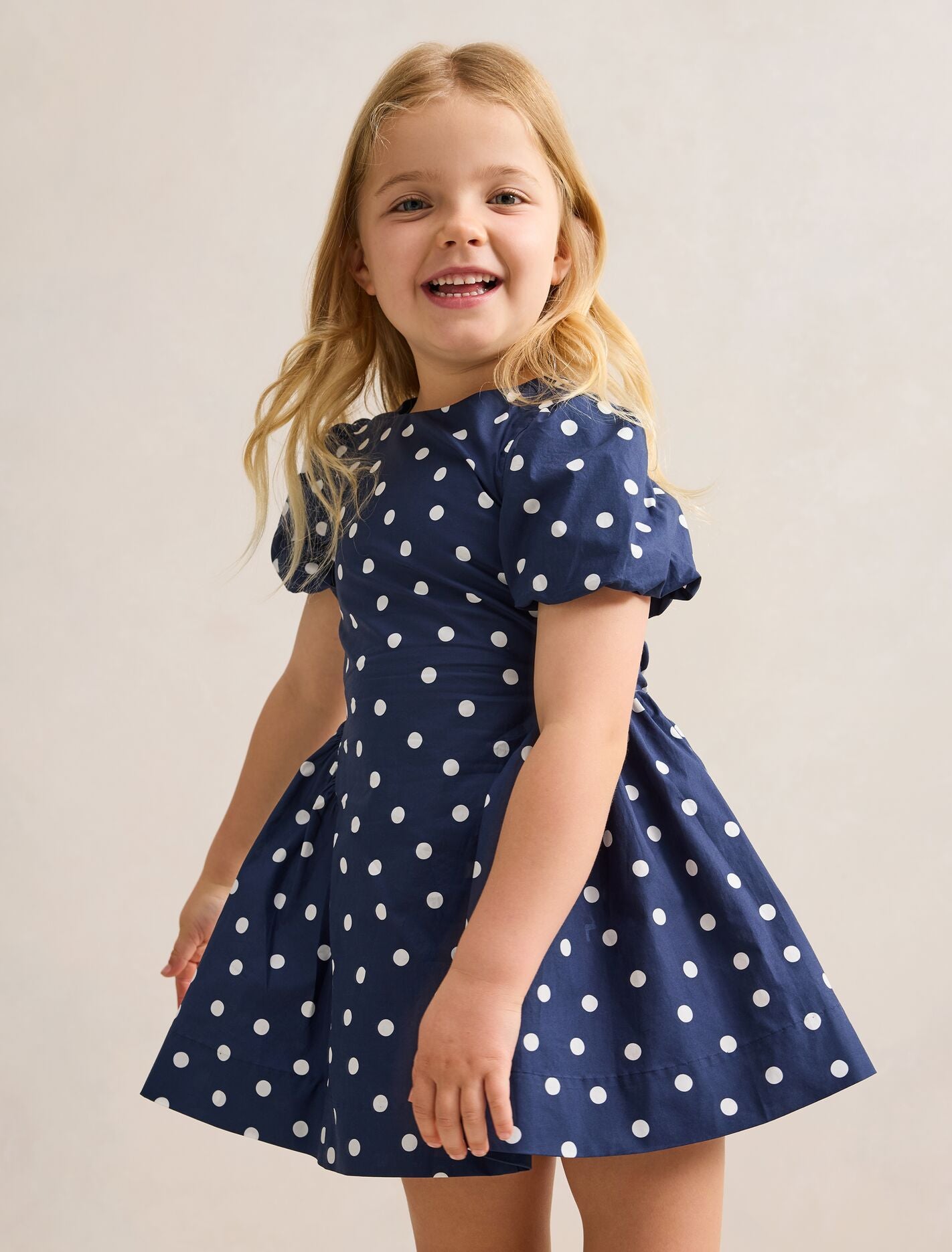 Juliette Girls Puff Sleeve Dress Lincoln Spot Forever New