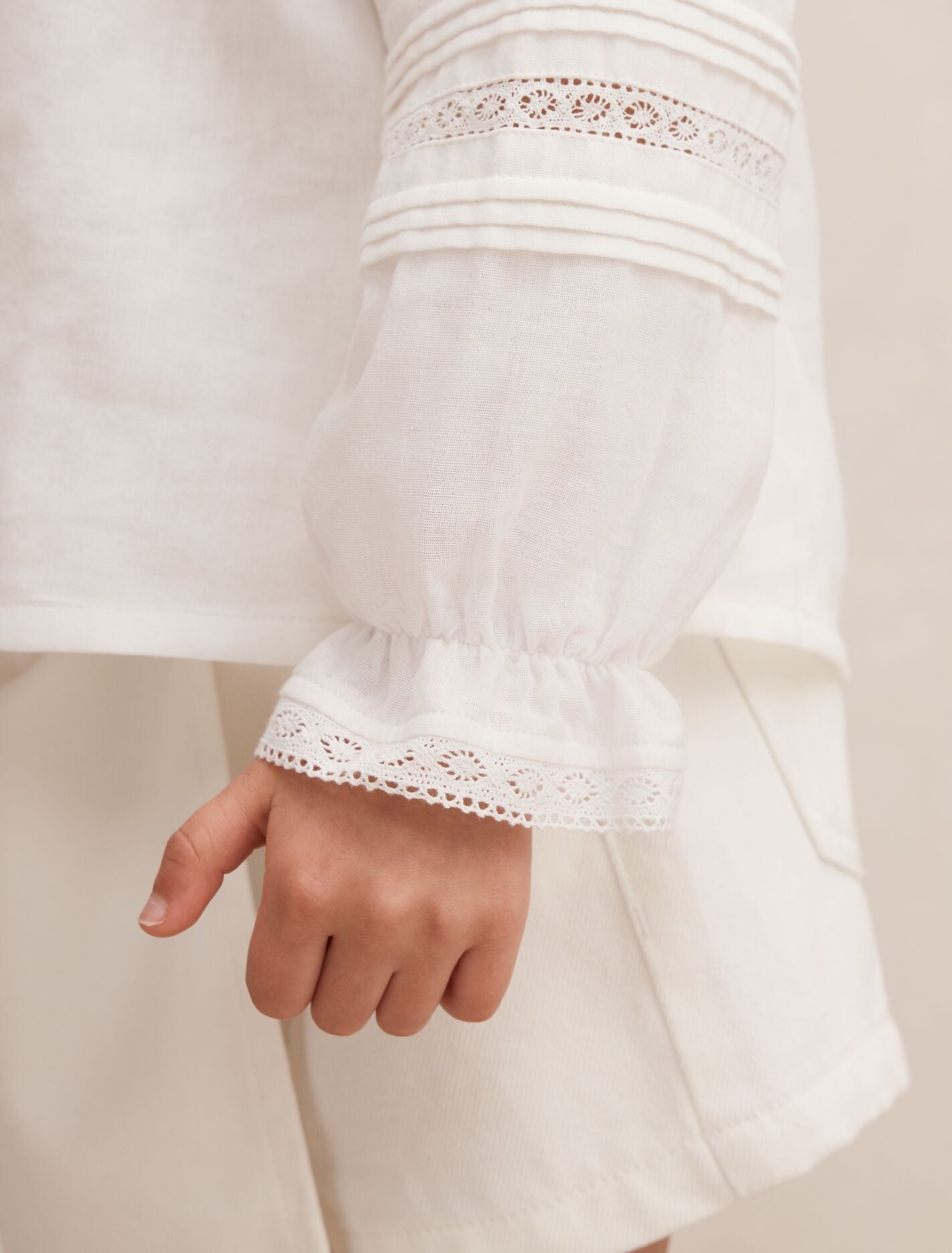 Eloisa Girls Lace Trim Blouse Forever New