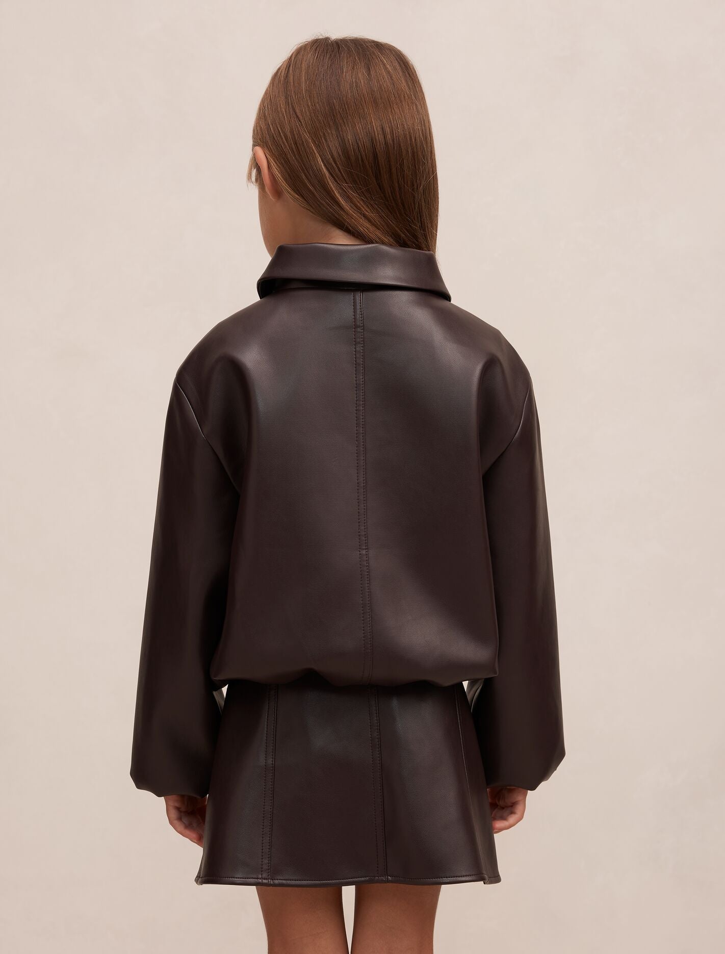 Laura Girls Faux Leather Bomber Jacket Forever New