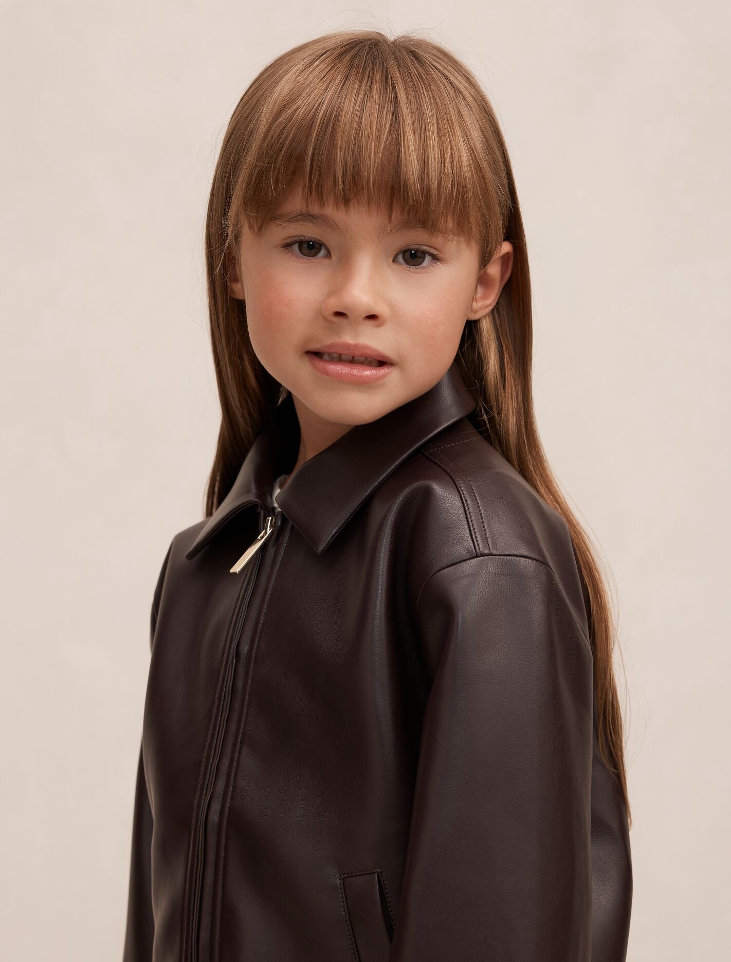 Laura Girls Faux Leather Bomber Jacket Forever New