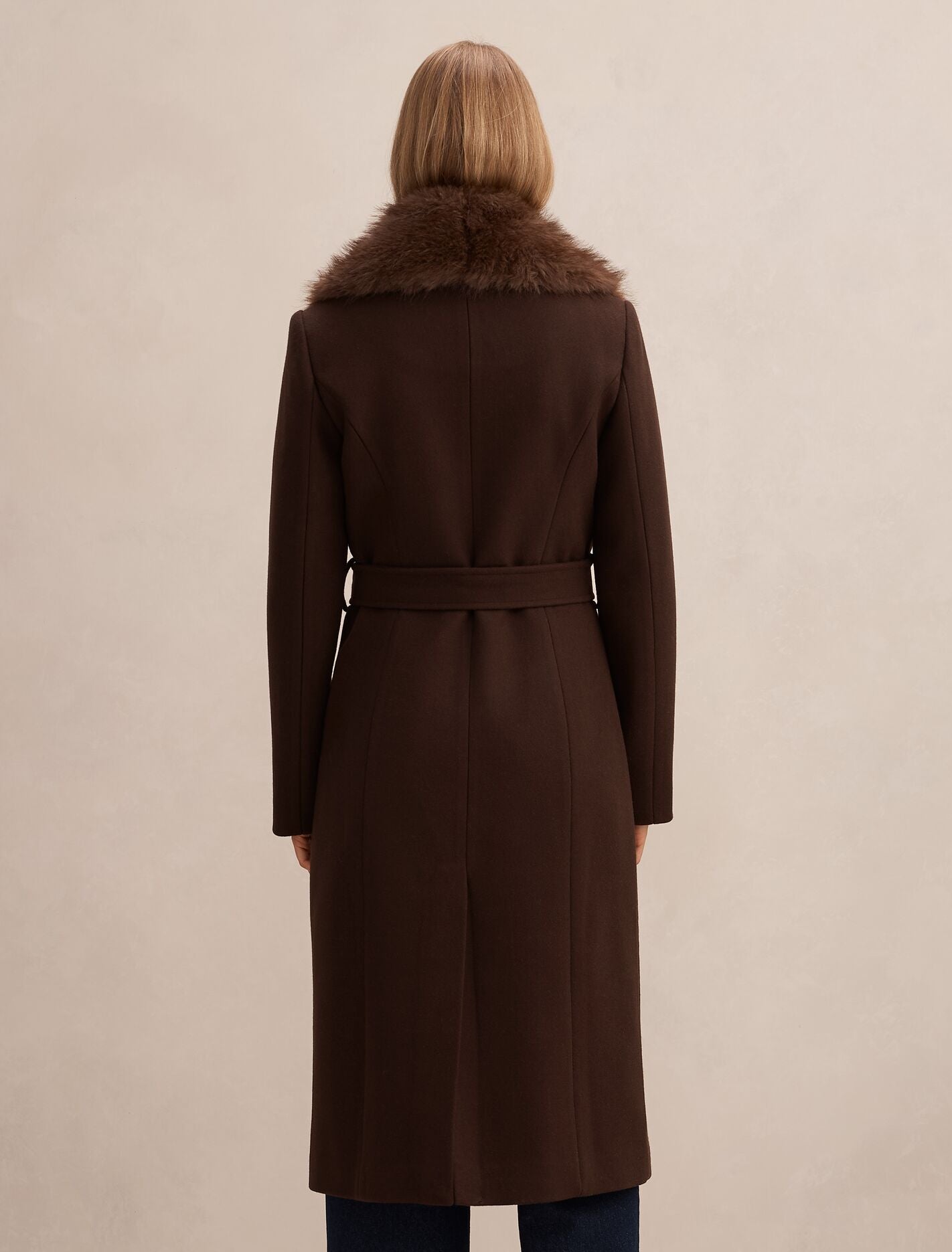 Shelby Faux Fur Collar Coat Forever New