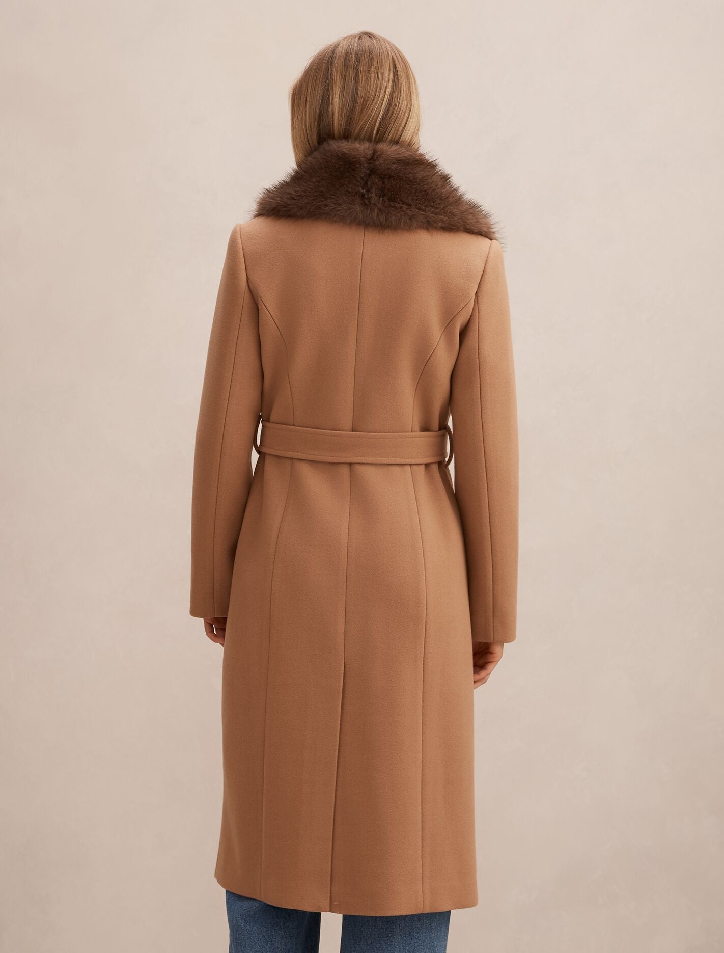 Shelby Faux Fur Collar Coat Forever New