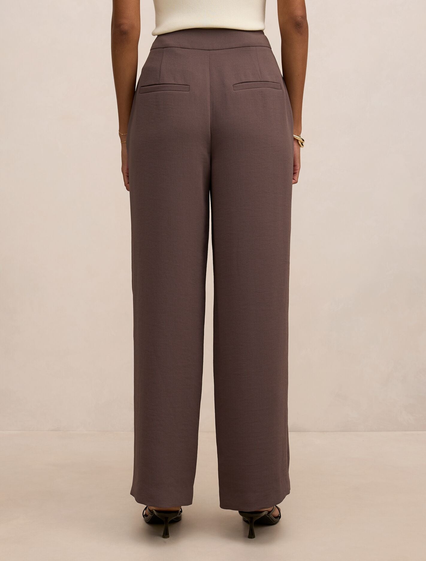 Dani Petite Tailored Straight Leg Pants Forever New