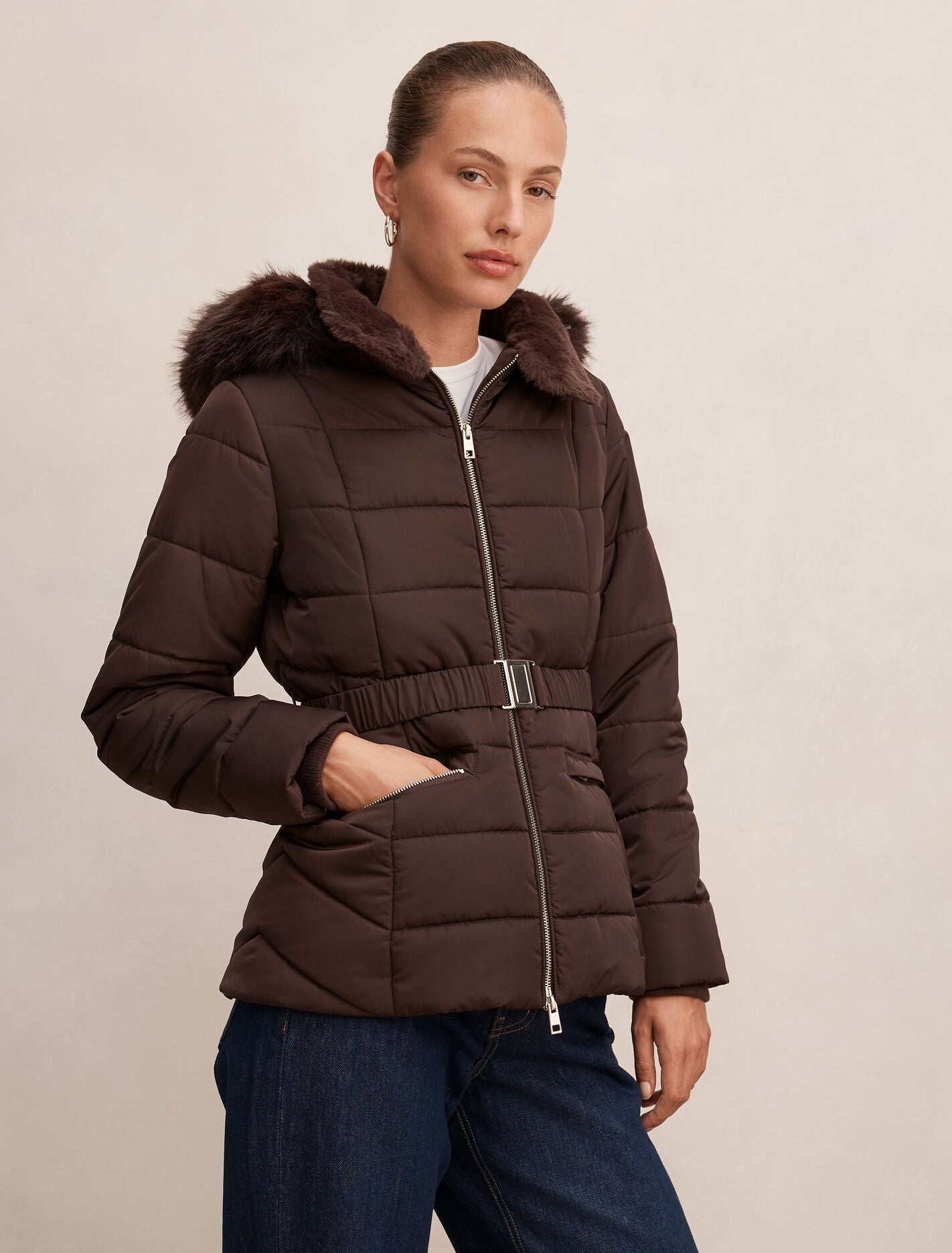 Macey Short Puffer Jacket Forever New