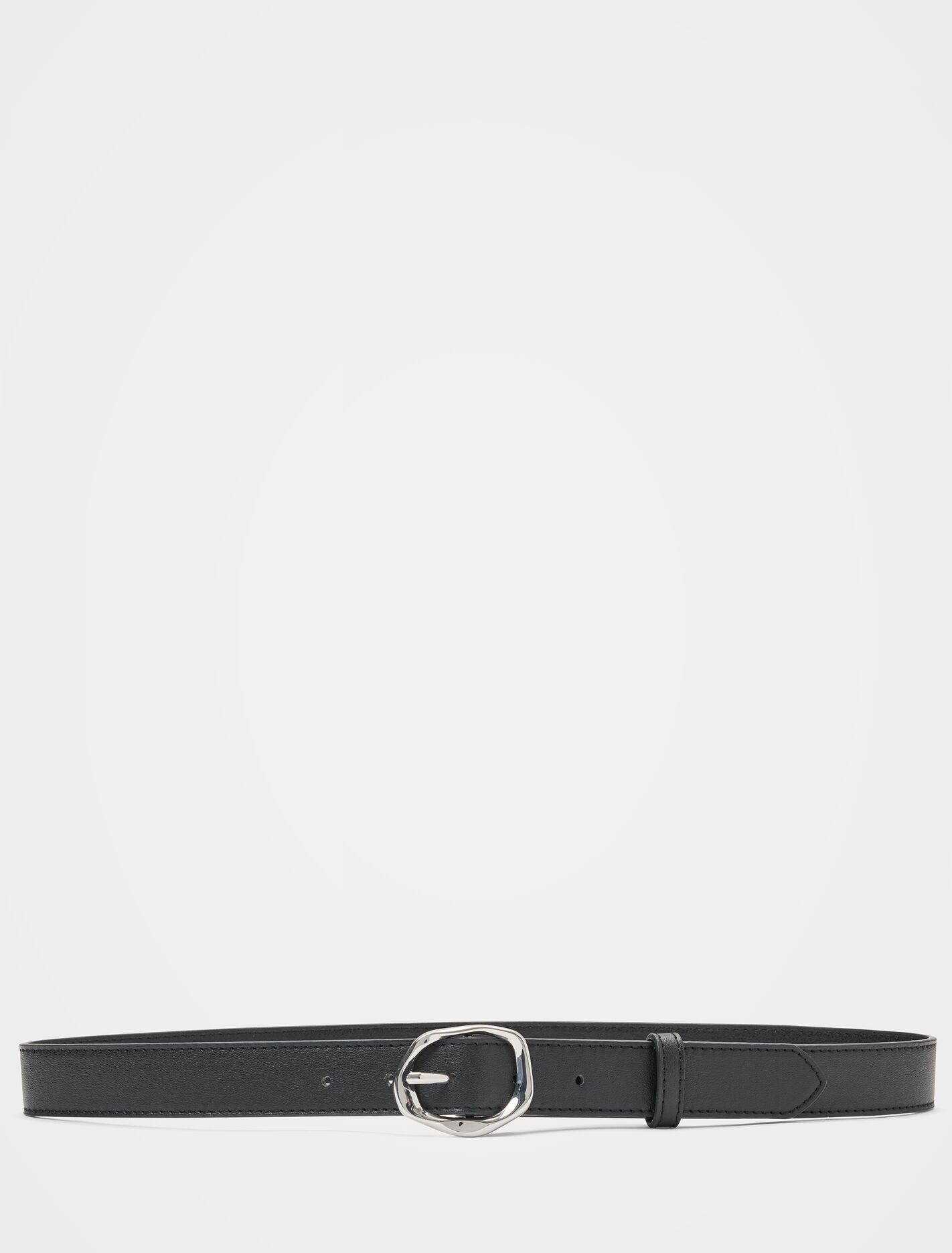Olivia Organic Buckle Belt Black Forever New