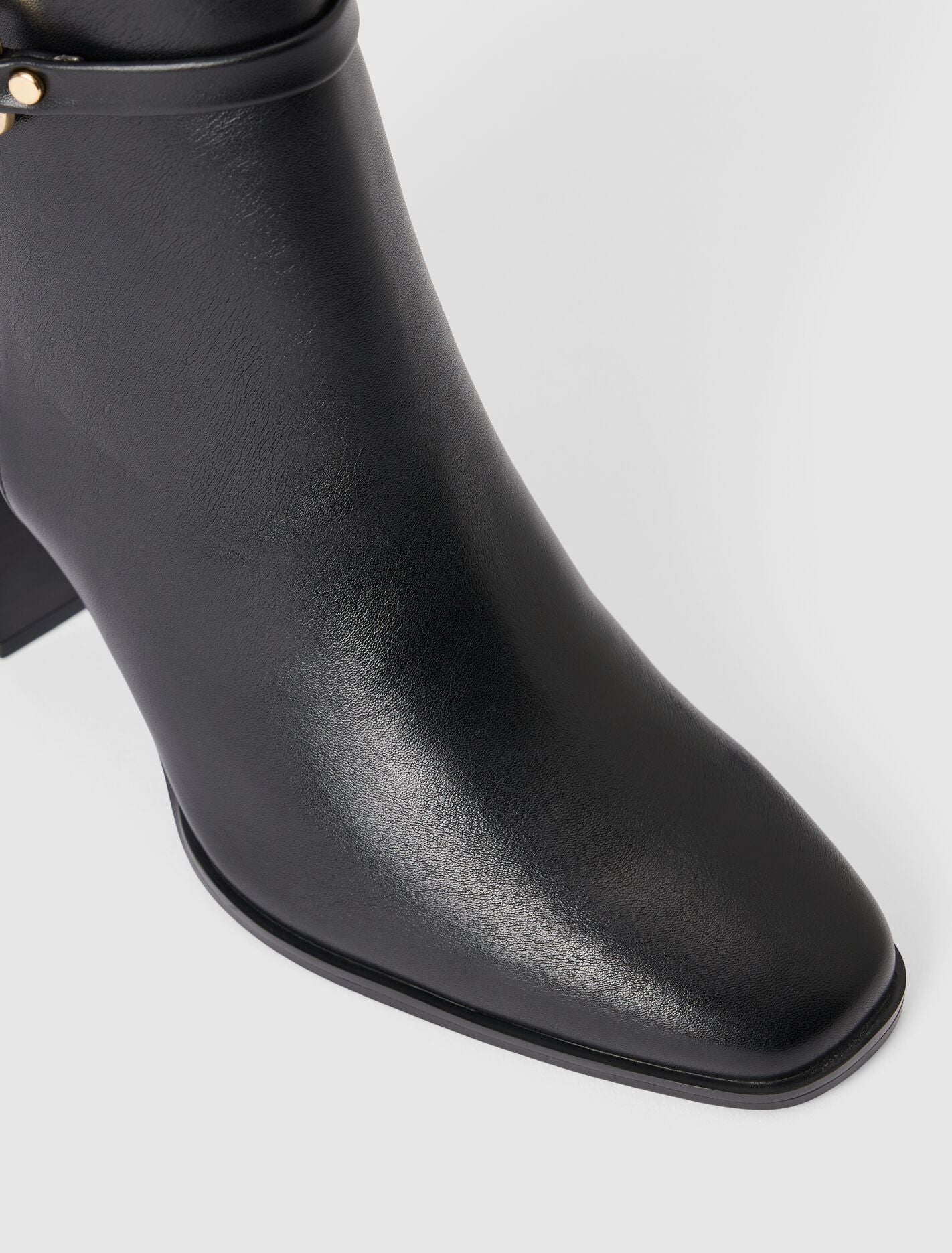 Rosanna Hardware Trim Heeled Ankle Boot Forever New