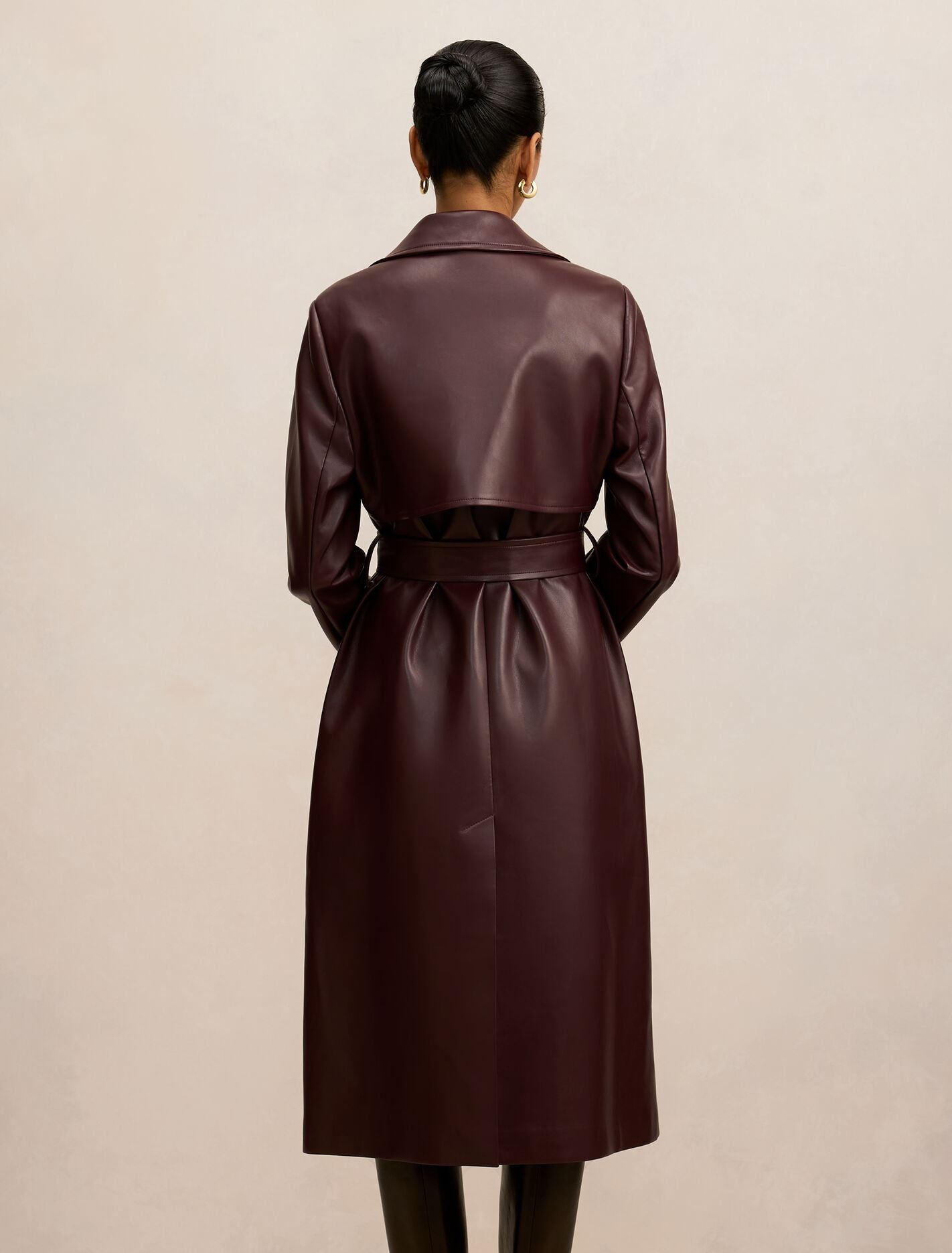 Sabina Petite Pu Trench Coat Forever New