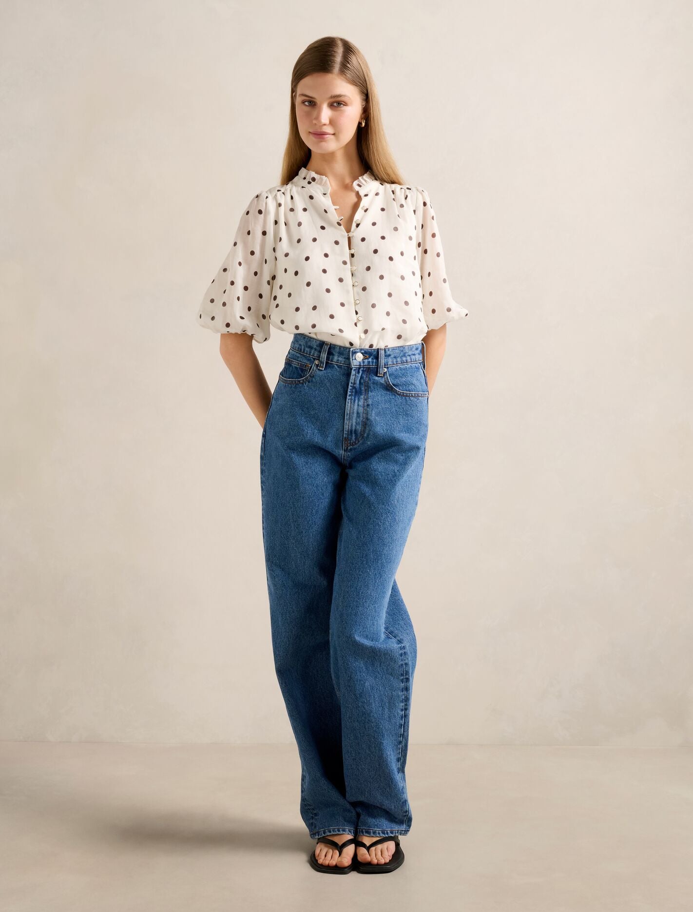 Helena Spot Blouse Forever New