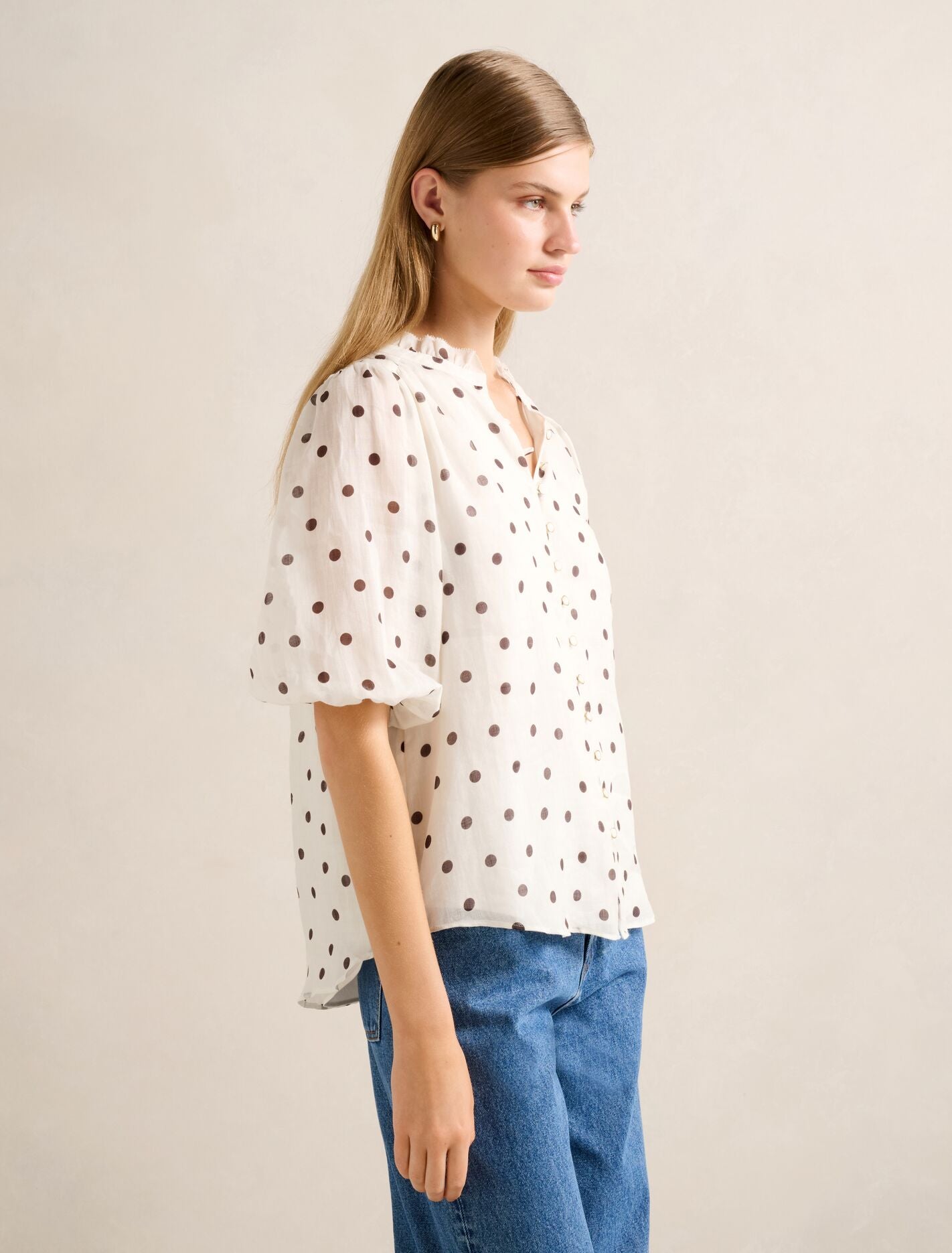 Helena Spot Blouse Forever New