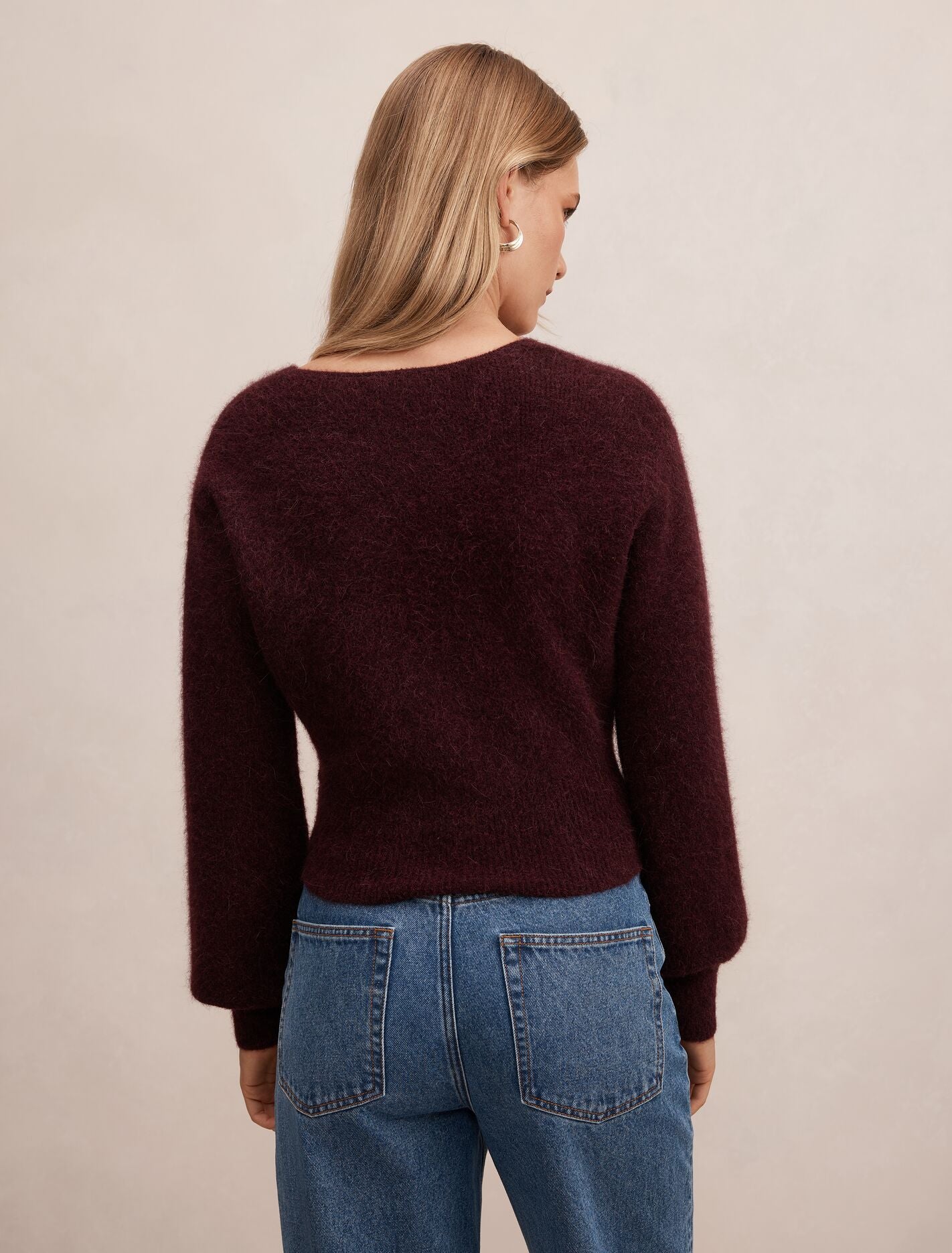 Florence Knitted Wrap Sweater Forever New