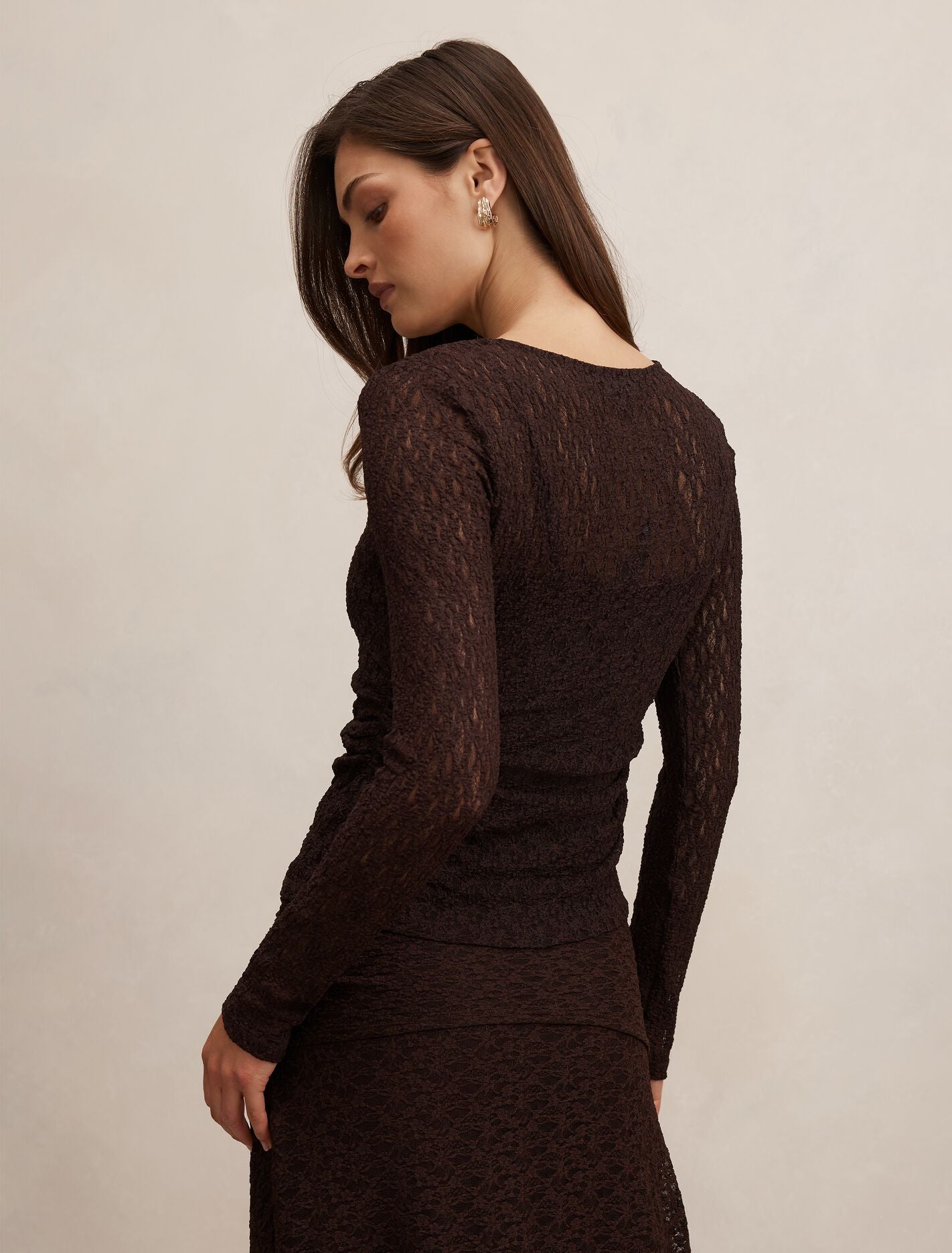 Alex Lace Long Sleeve Top Forever New