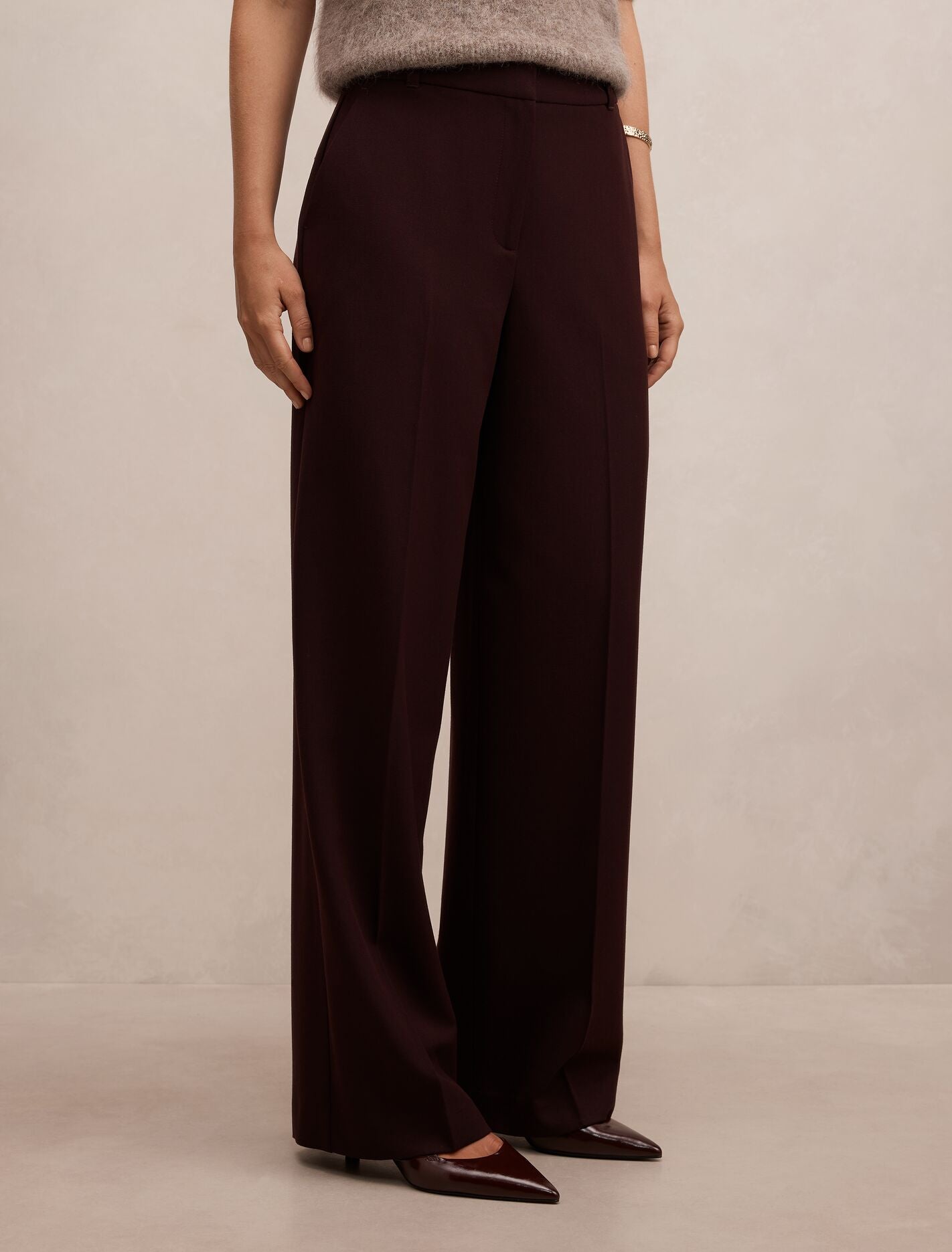 Wynn Slim Wide Leg Suit Pants Forever New