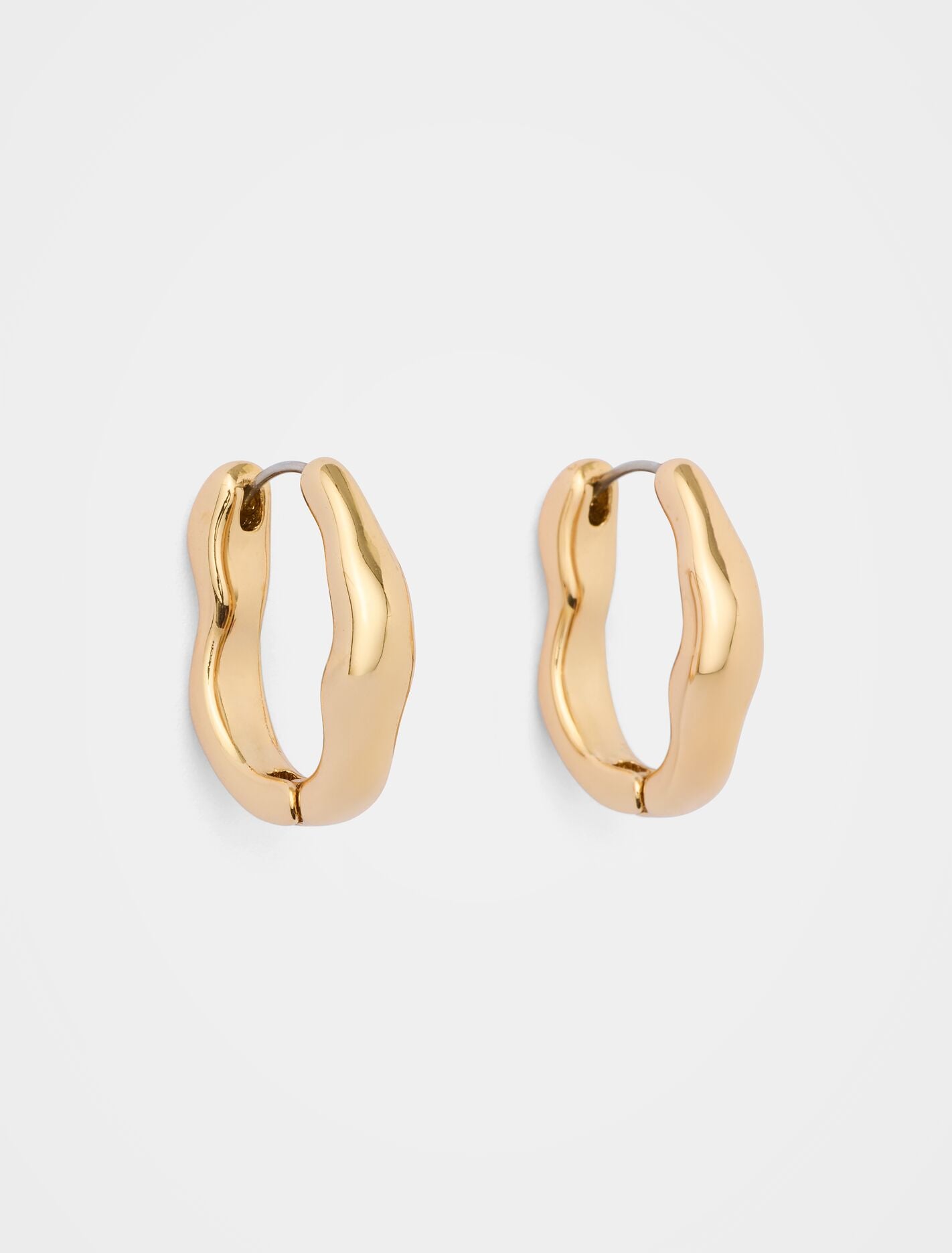 Octovia Organic Loop Earrings 0 Gold Forever New