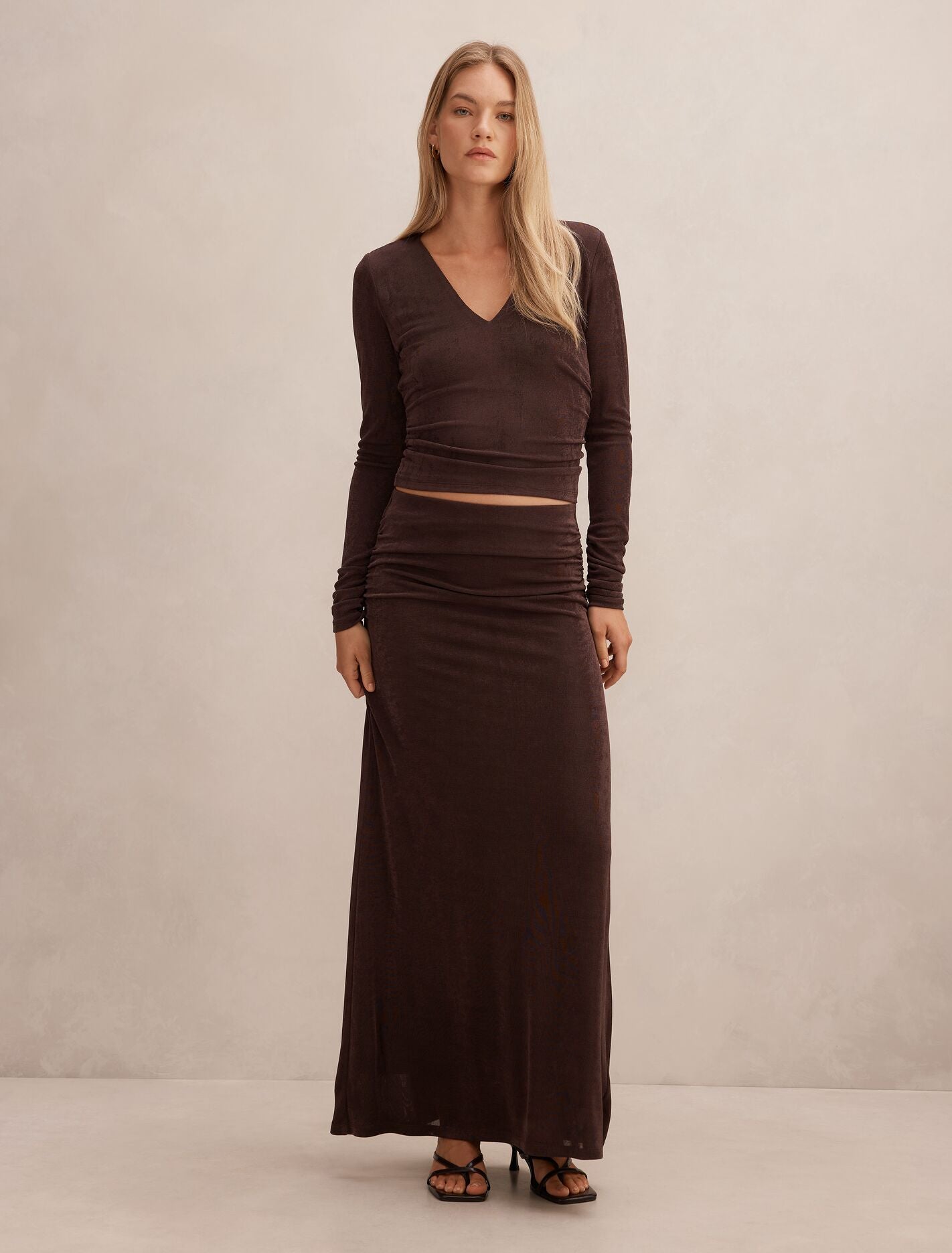 Arabella Flute Maxi Skirt Forever New