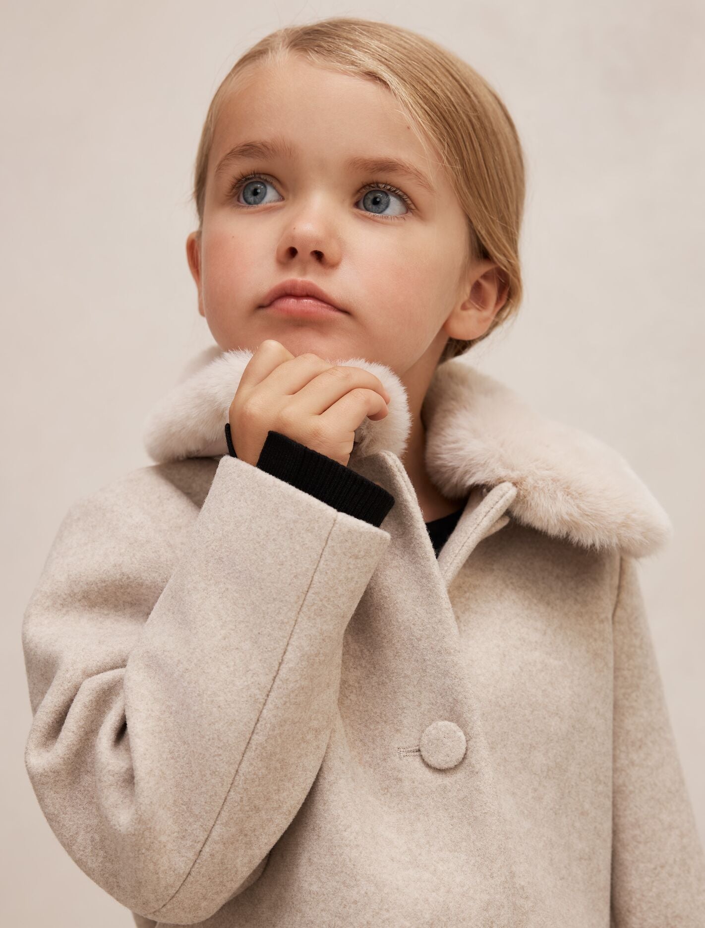 Isabella Girls Faux-Fur Collar Coat Forever New
