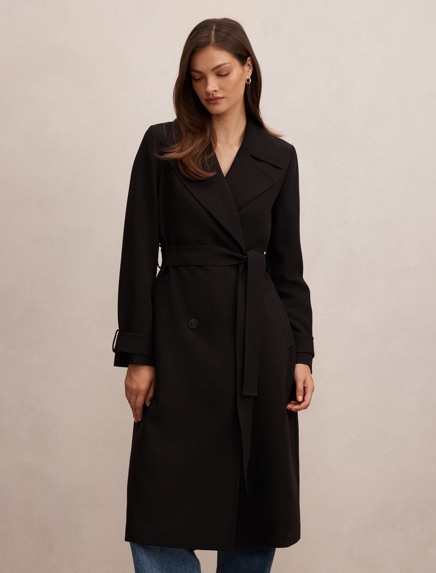 Lilah Trench Coat Black | Forever New