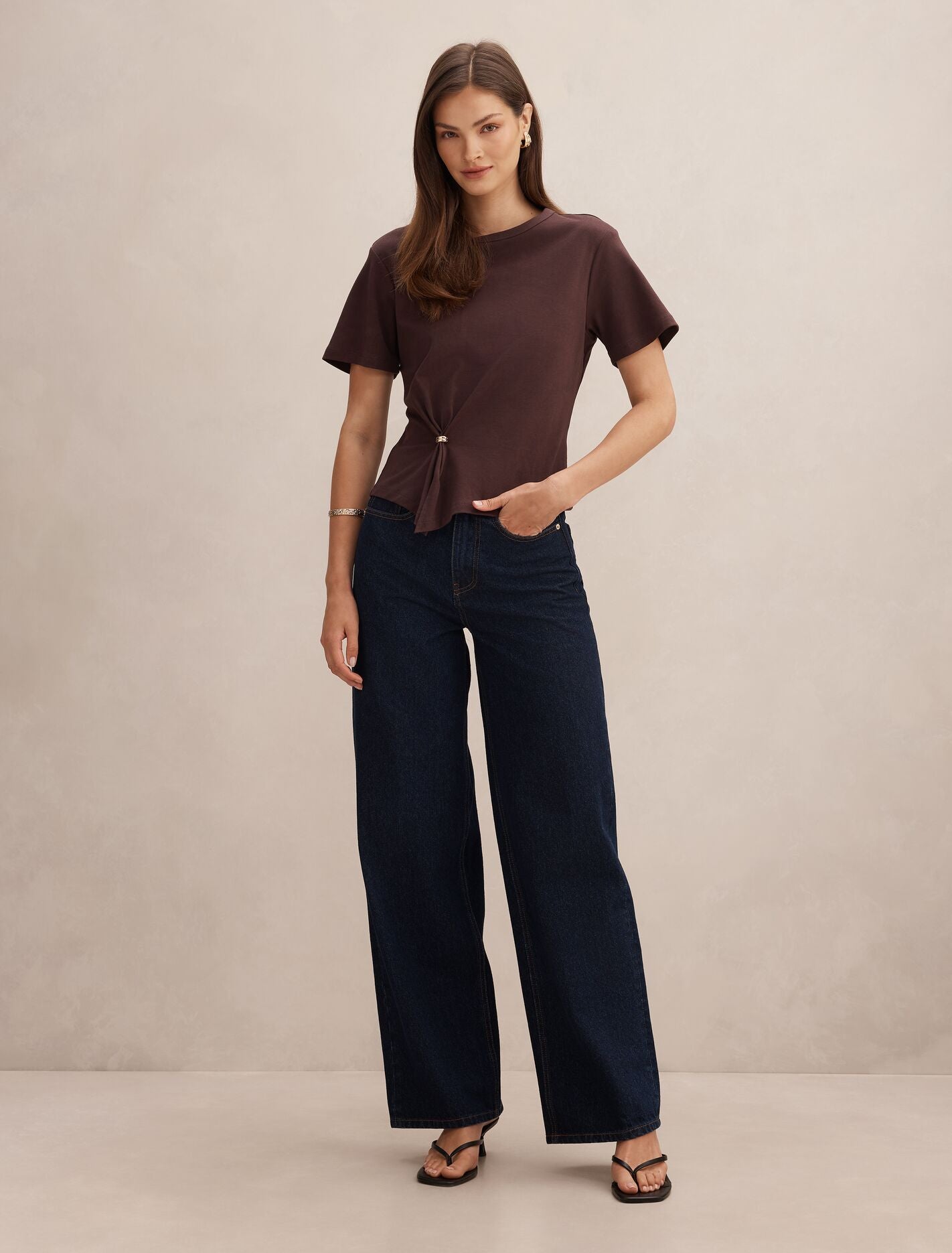 Lani Hardware Detail T-shirt Forever New
