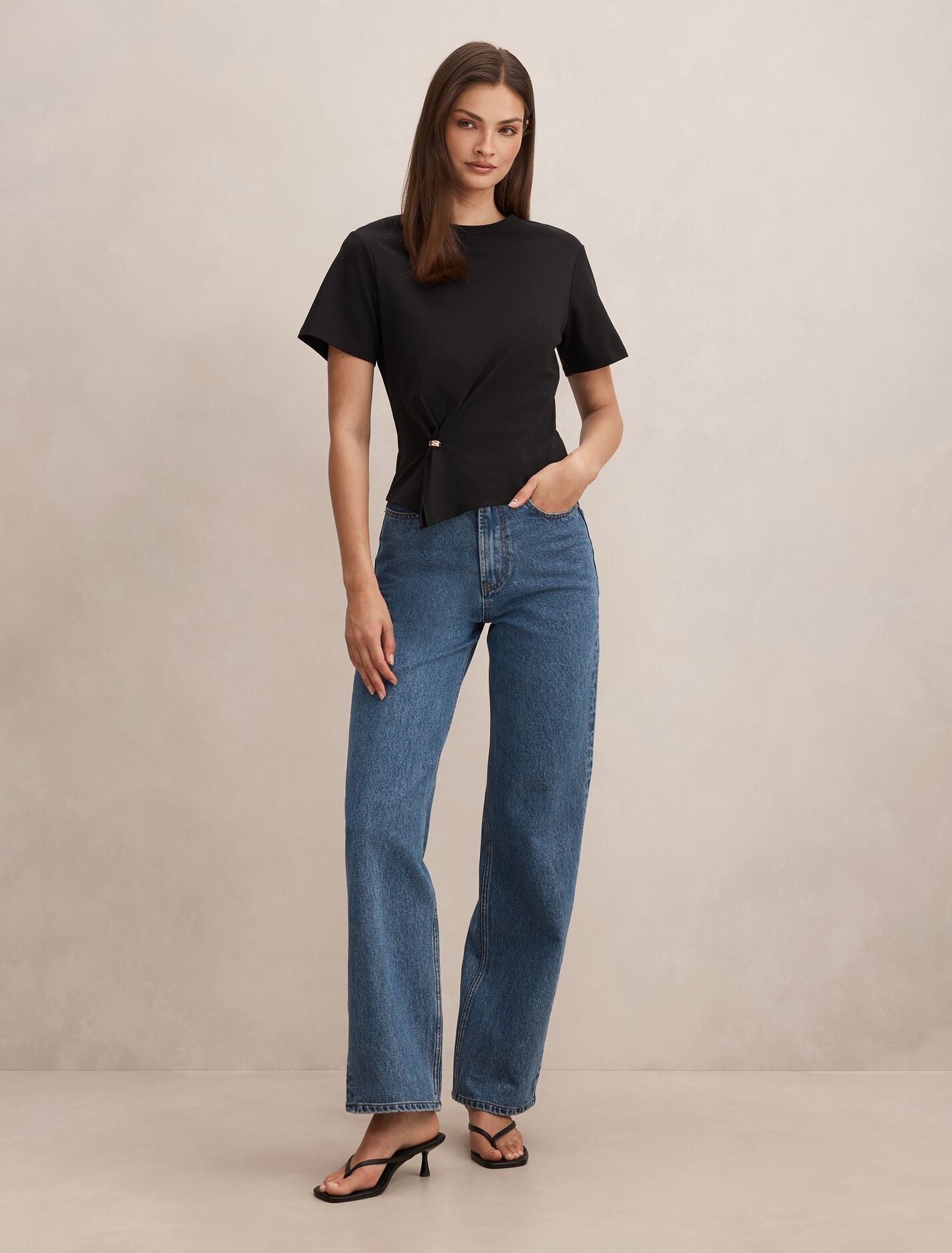 Lani Hardware Detail T-shirt Forever New