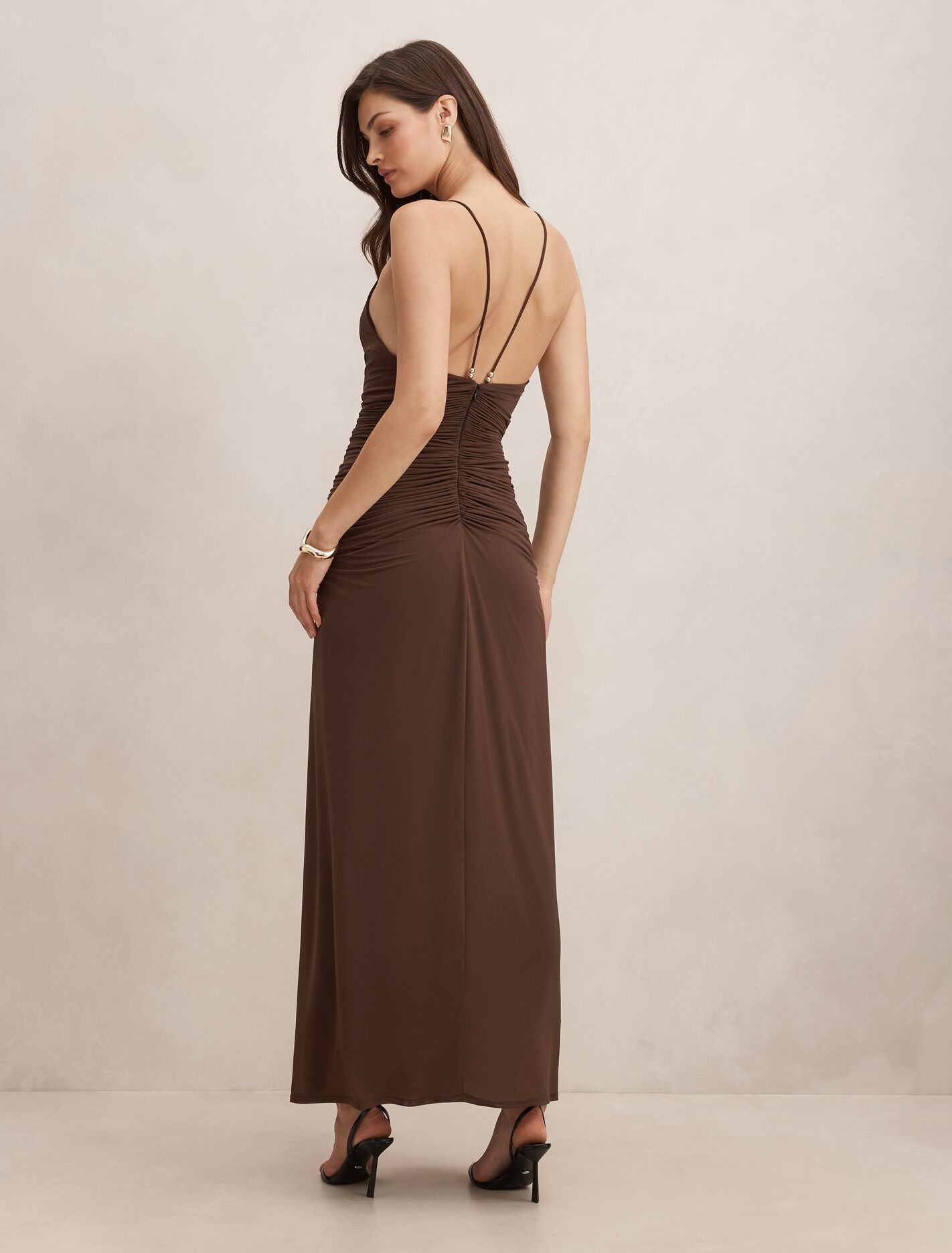 Jazzy Slinky Jersey Maxi Dress Forever New