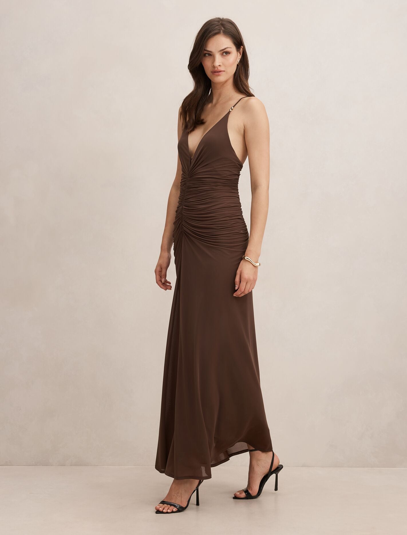 Jazzy Slinky Jersey Maxi Dress Forever New