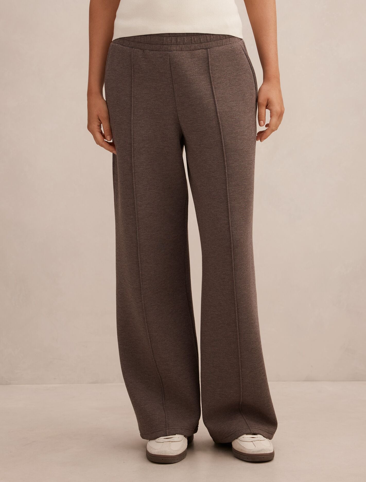 Hunter Wide Leg Lounge Pants Mocha Mist Forever New