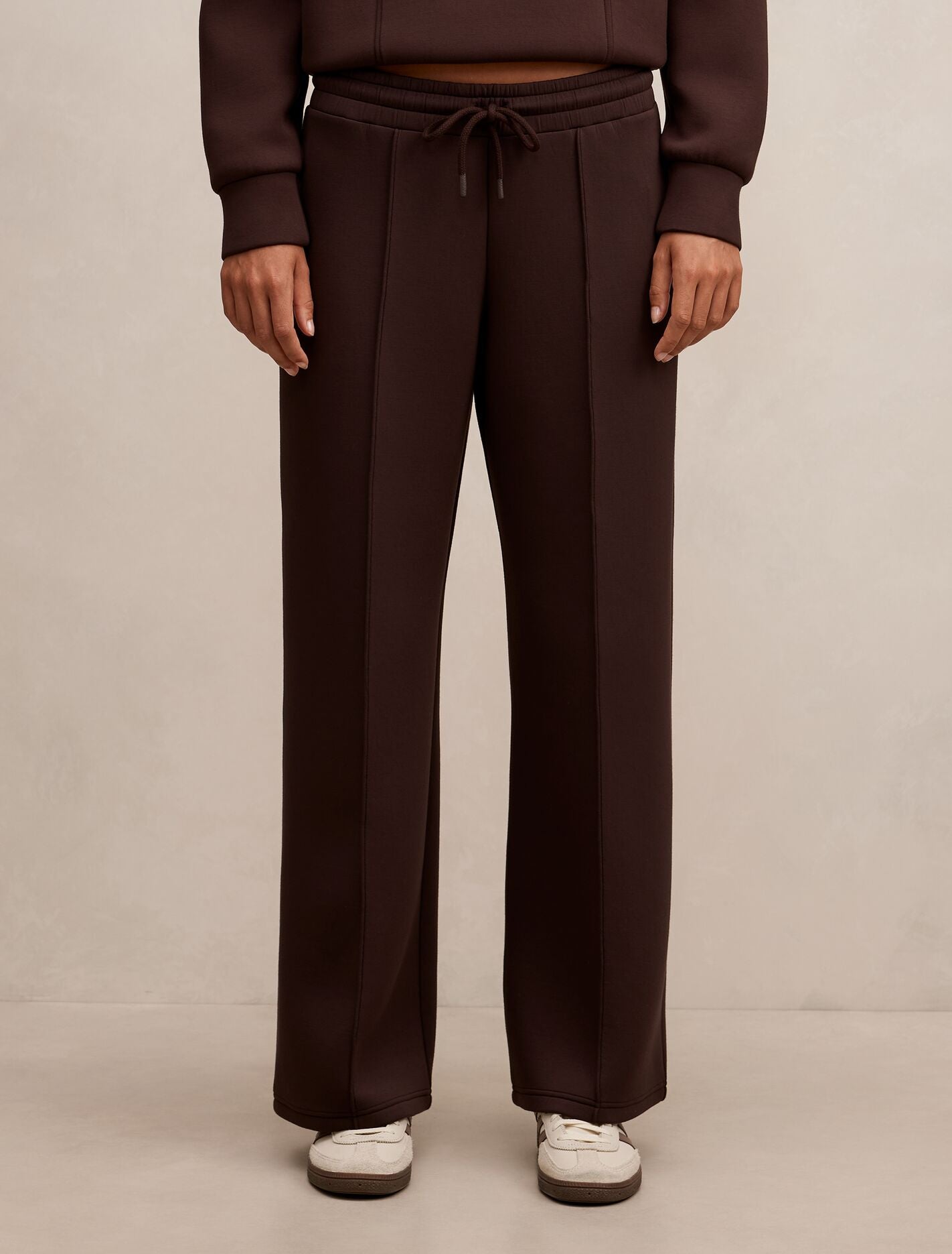 Hudson Tapered Leg Track Pants Chocolate Forever New