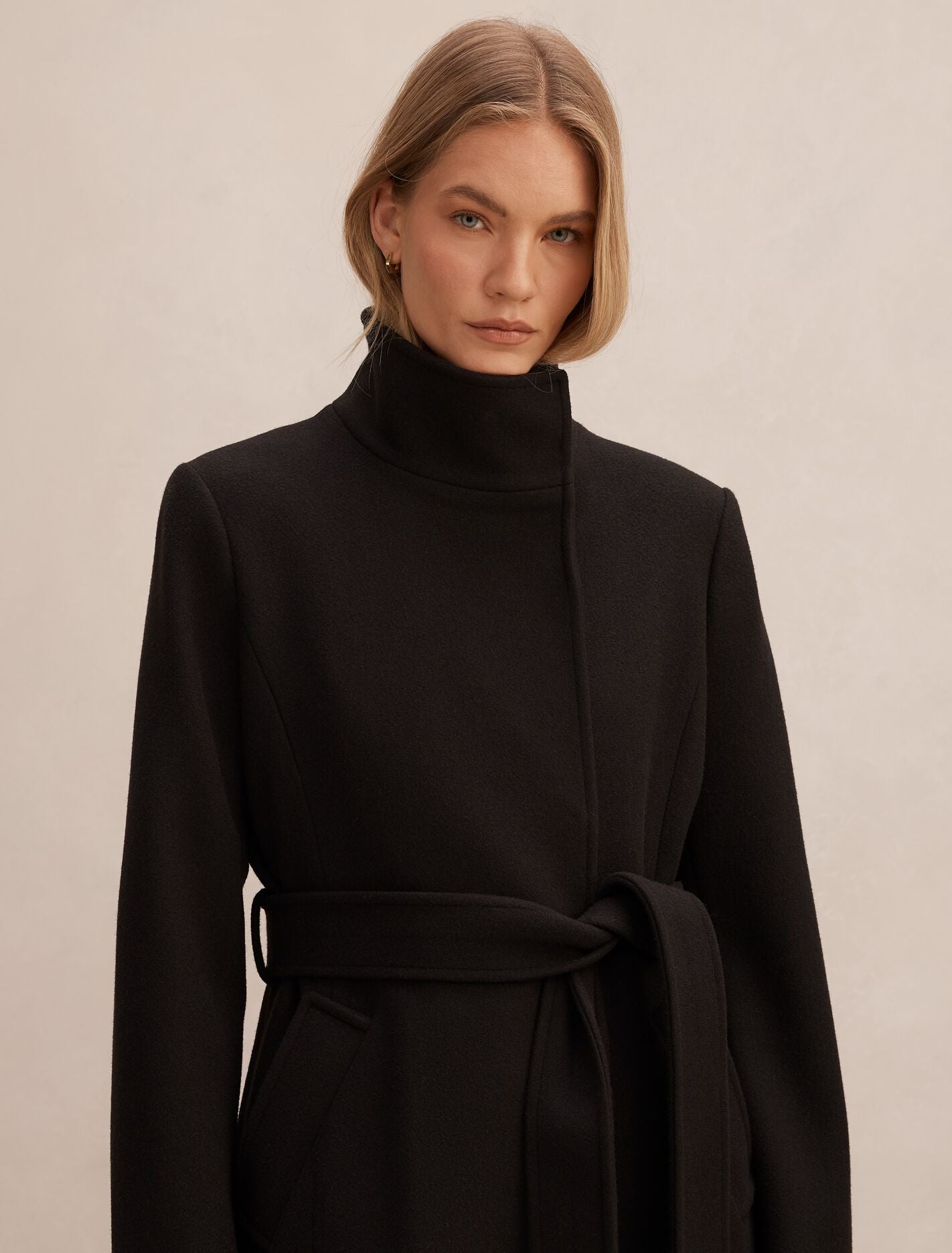Phoebe Funnel Neck Coat Forever New