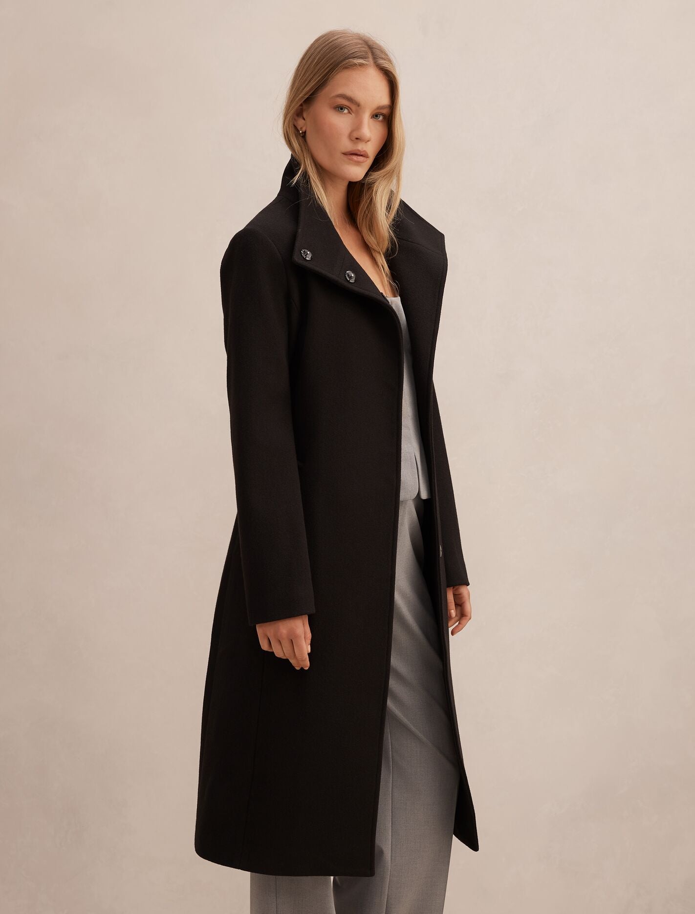 Phoebe Funnel Neck Coat Forever New