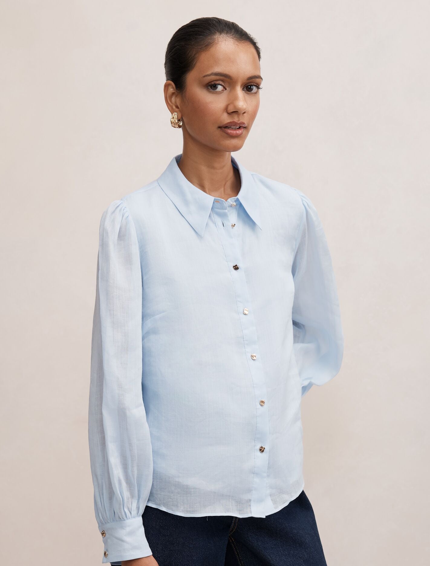 Davina Petite Long Sleeve Blouse Forever New