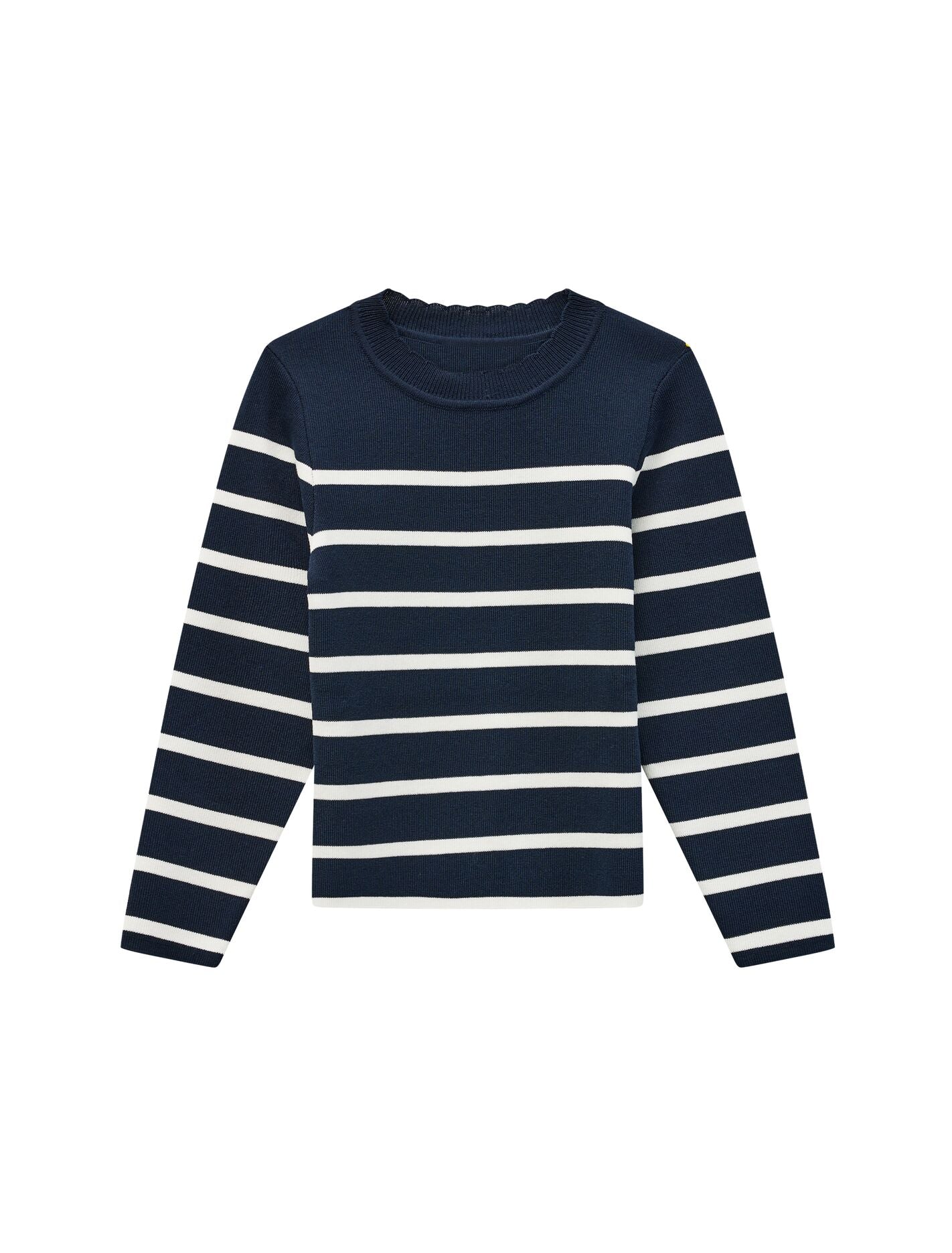 Freya Girls Scallop Knit Stripe Top Forever New