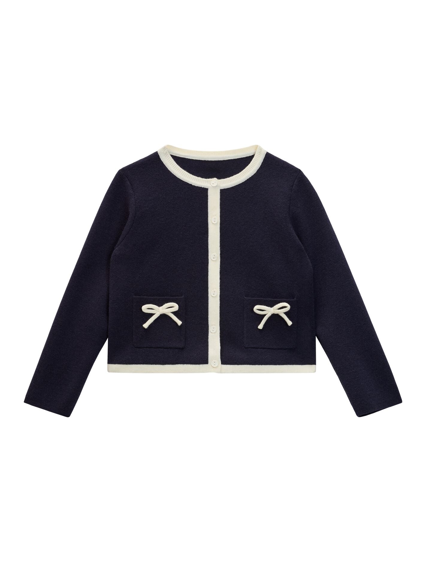 Coco Bow Girls Knit Cardigan Forever New