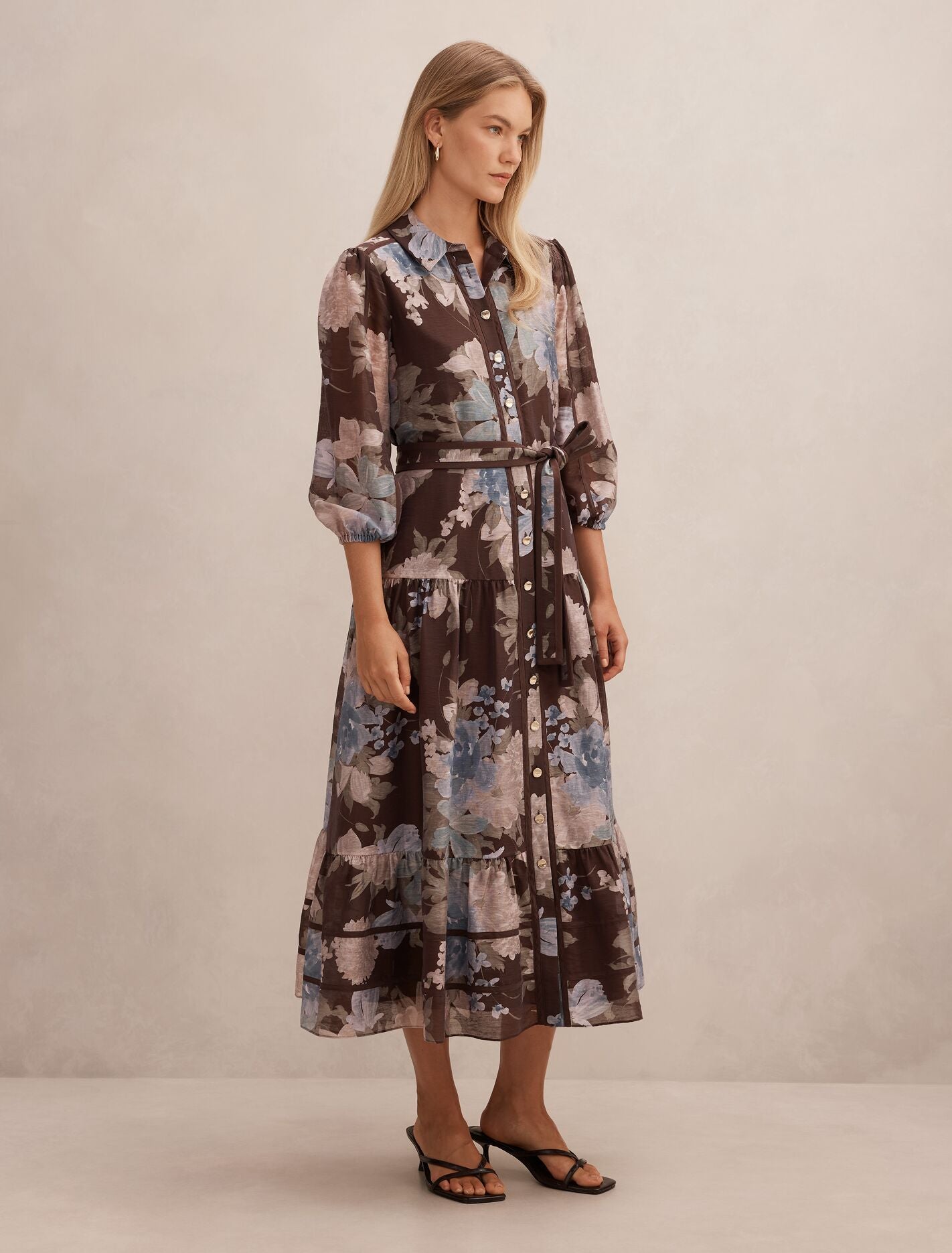 Gianna Printed Midi Dress Forever New