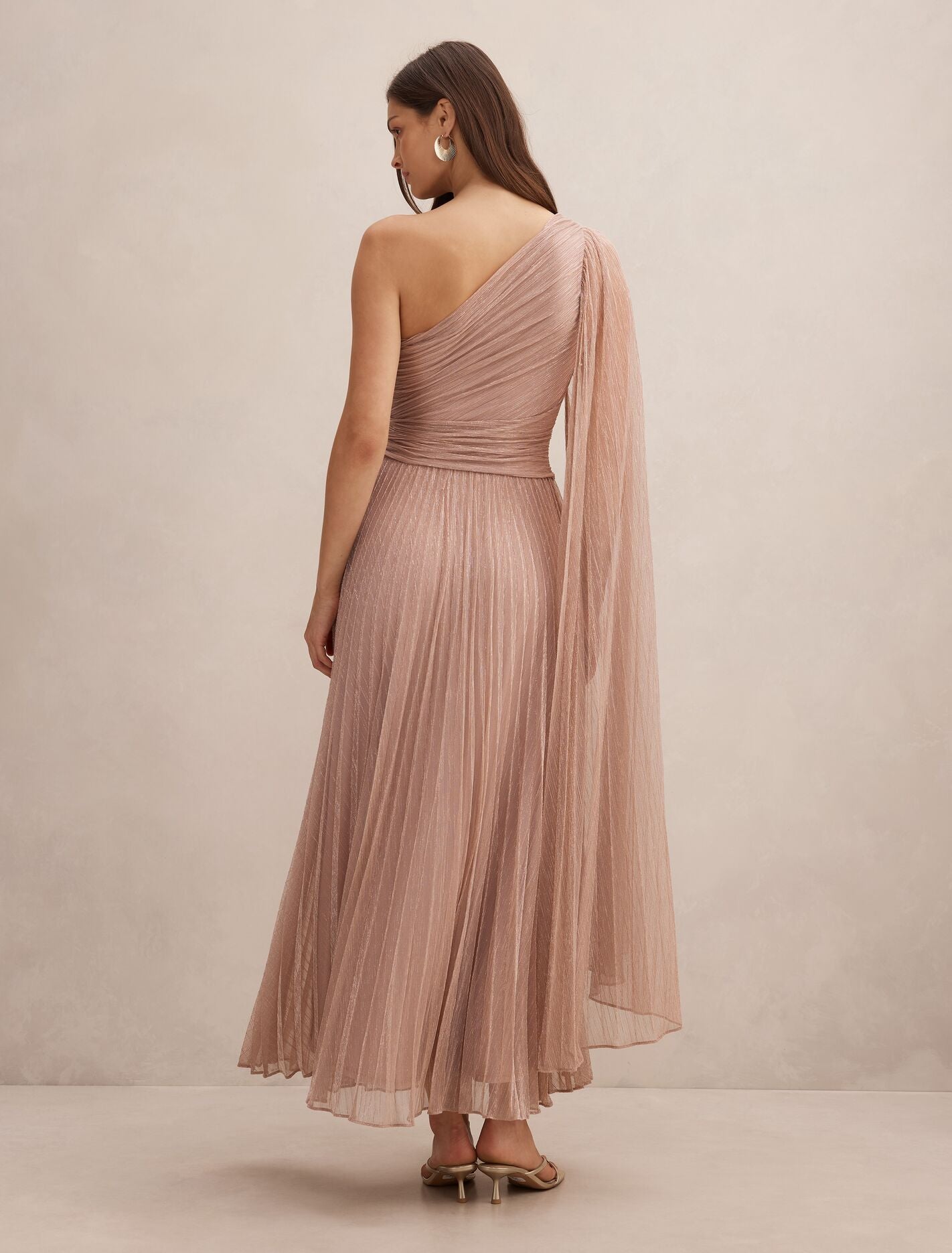 Samara One Shoulder Plisse Maxi Dress Forever New