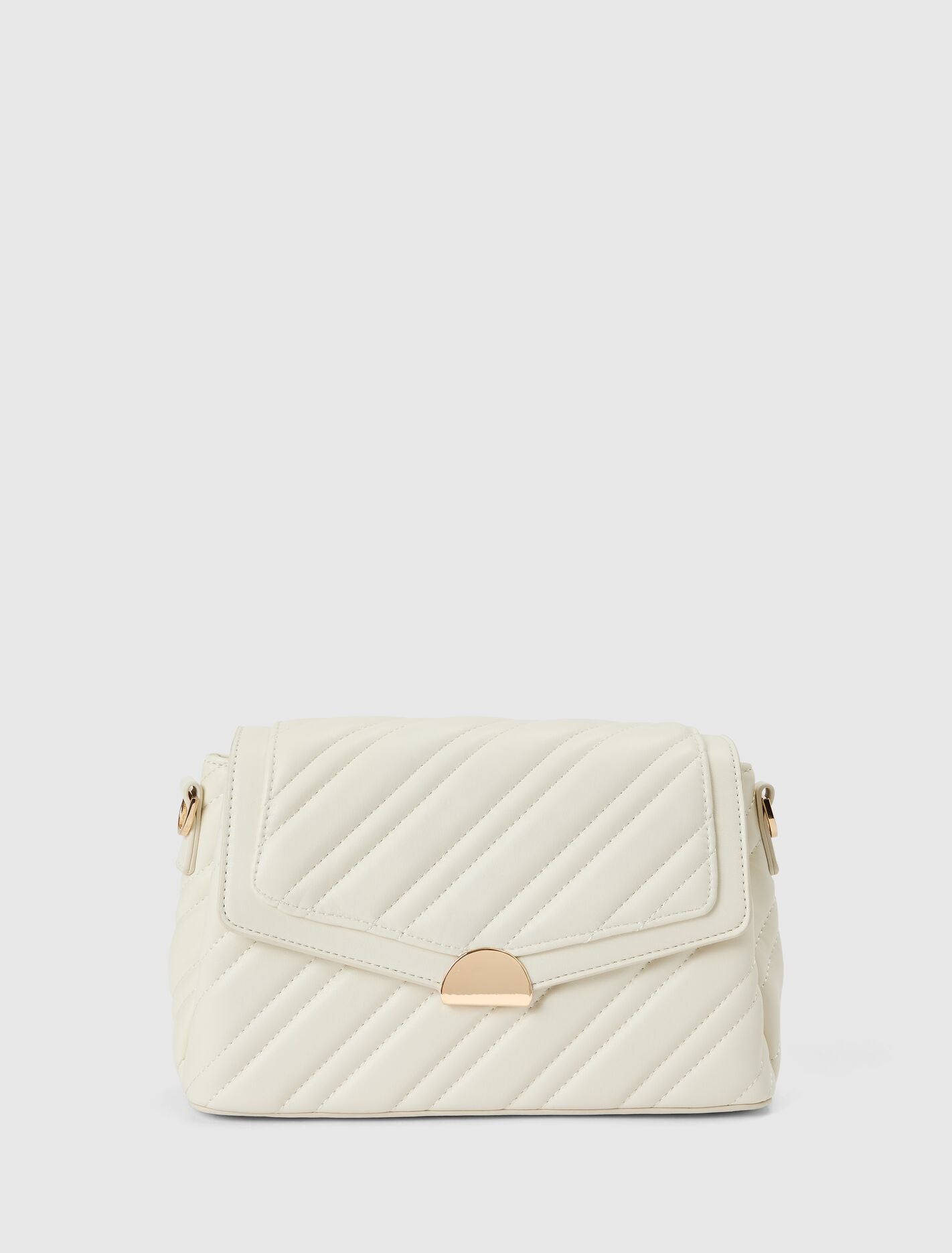 Madeline Medium Quilt Shoulder Bag 0 Ivory Forever New