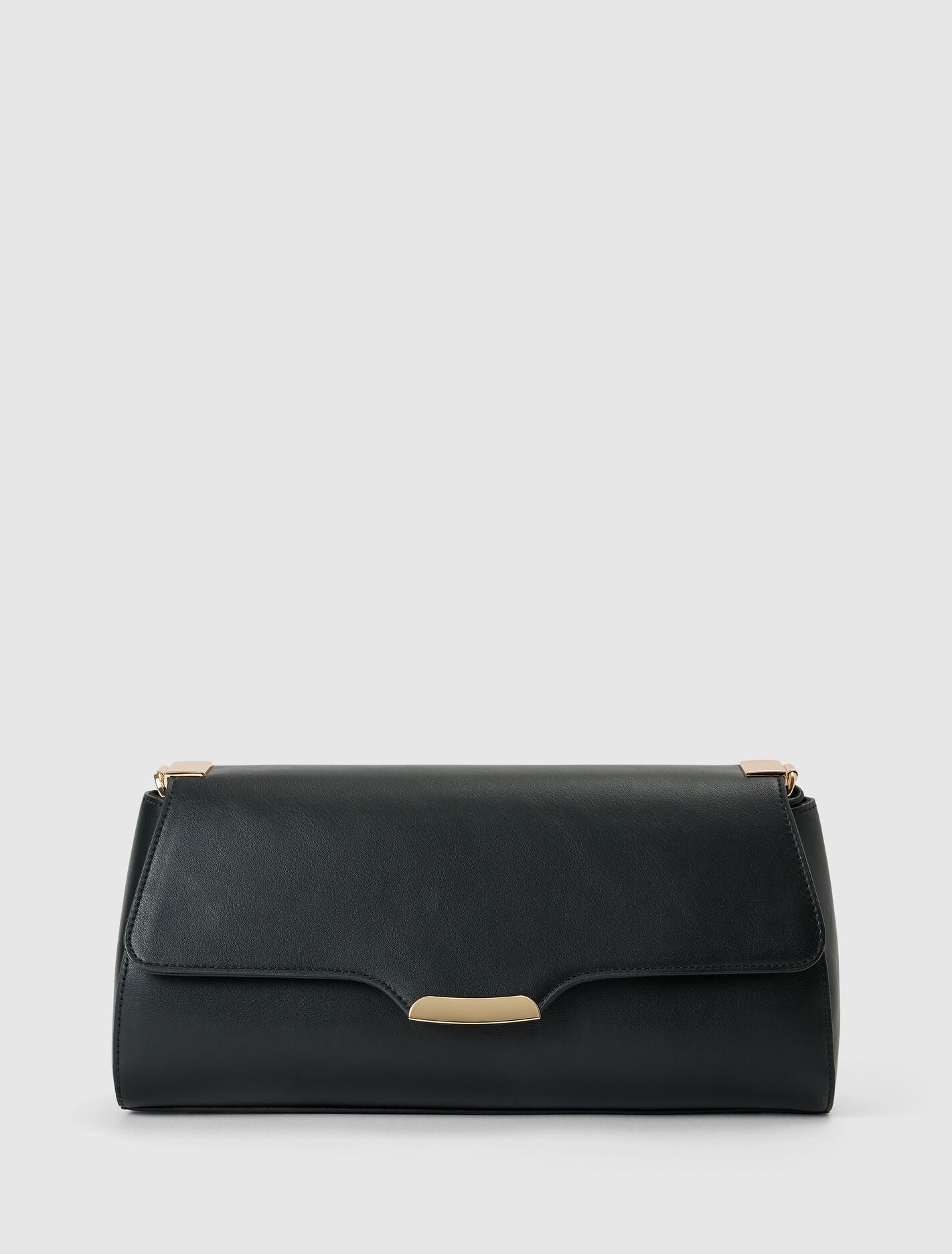 Julia Refined Medium Shoulder Bag 0 Black Forever New